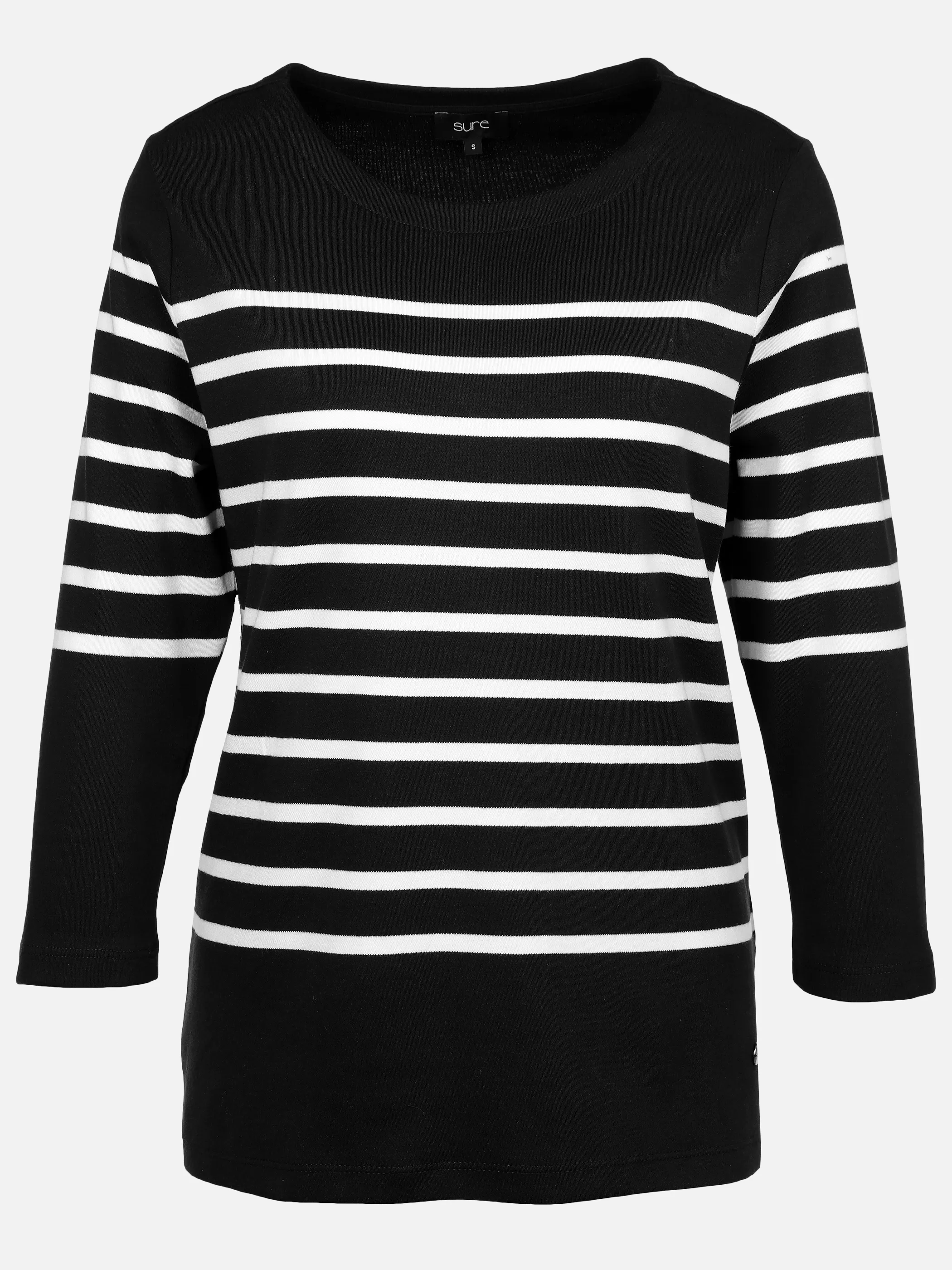 Sure Da-Streifenshirt m. 3/4 Arm Schwarz 889305 BLACK OFF 1 Sure Da-Streifenshirt m. 3/4 Arm Schwarz 889305 BLACK OFF 1