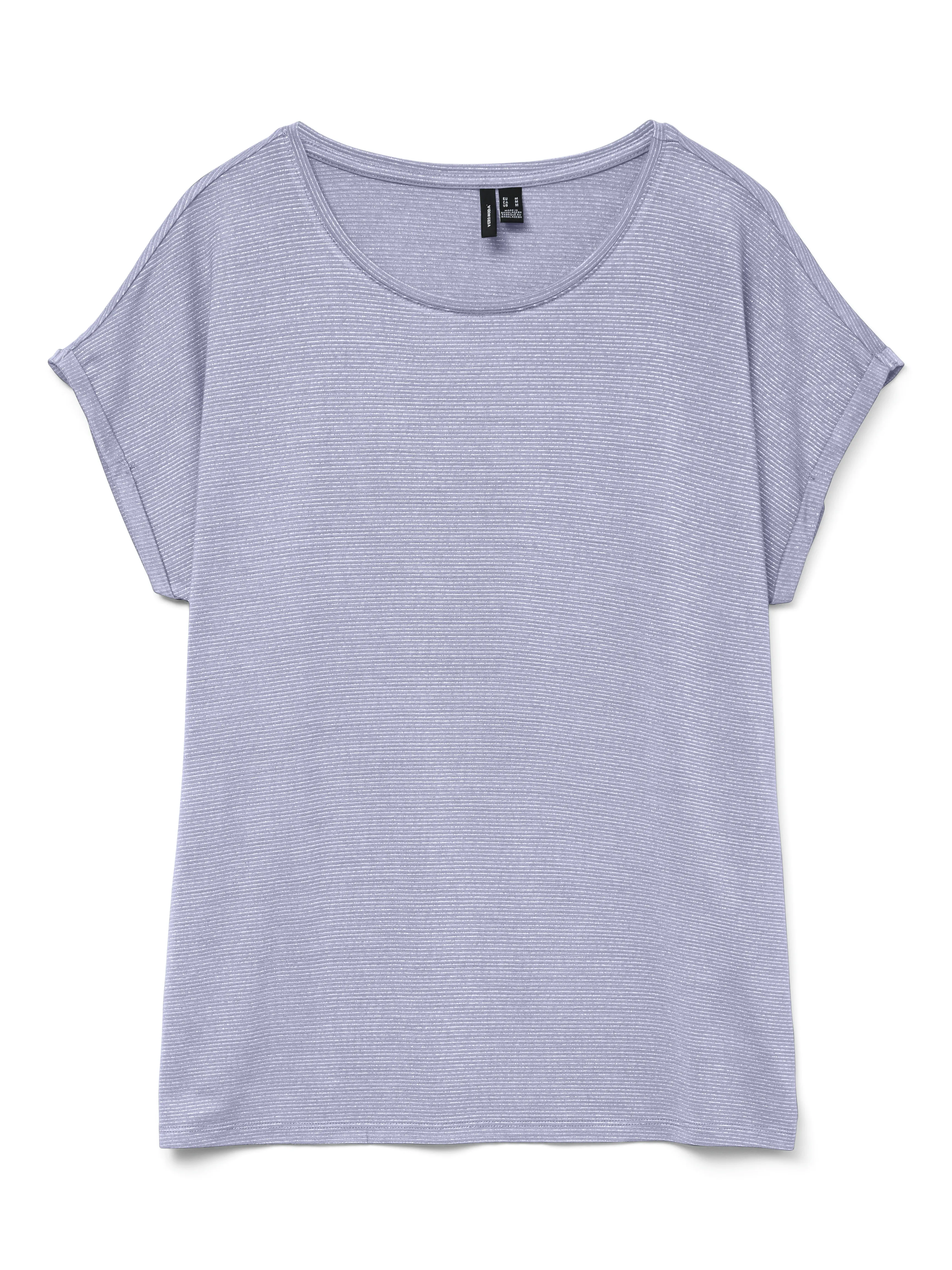 Vero Moda 10250488 VMLAVA PLAIN SS TOP L Lila 852566 189303002 1
