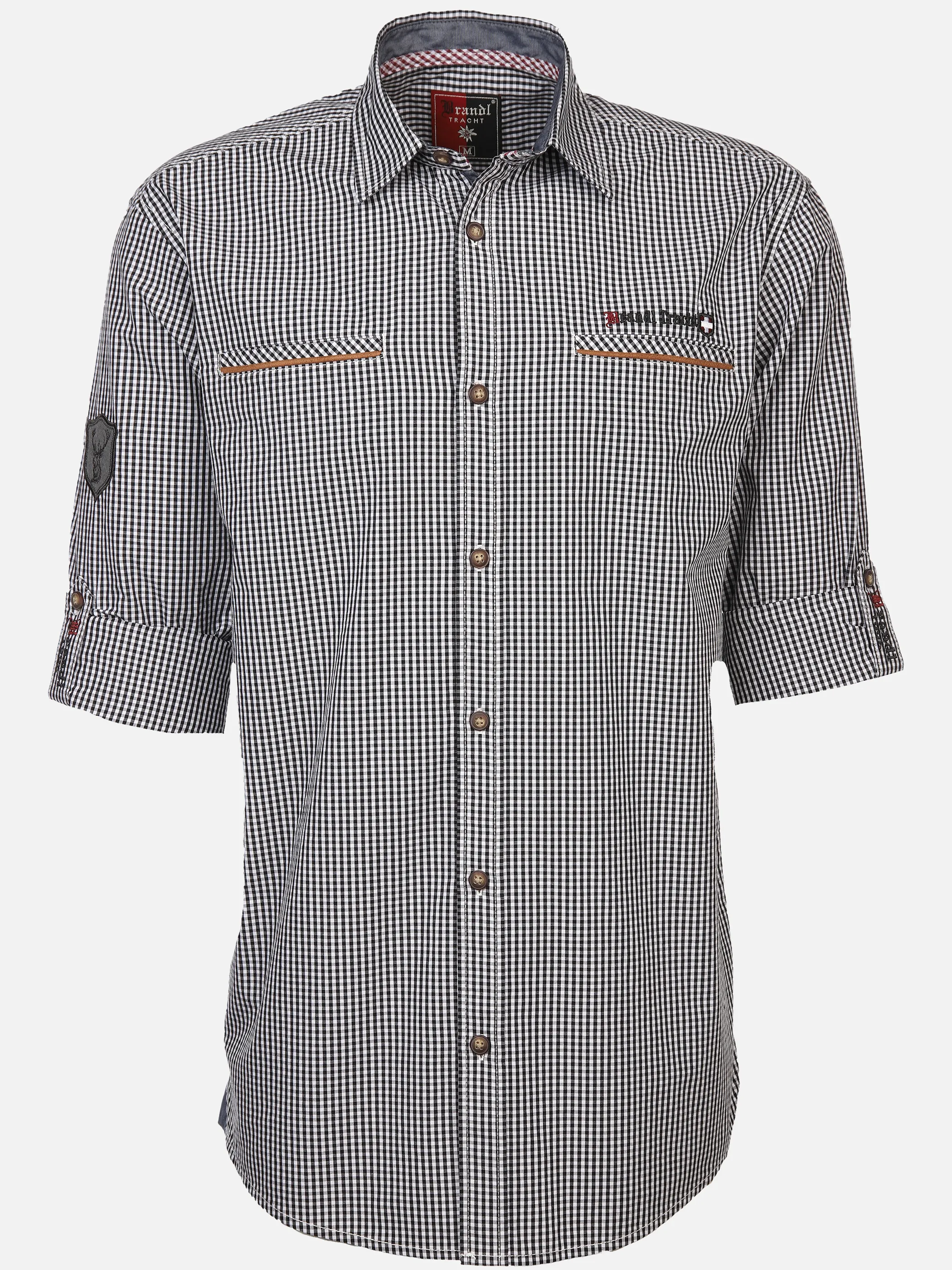 Brandl Tracht He. Trachtenhemd 1/1 Arm Schwarz 898593 BLACK 1 Brandl Tracht He. Trachtenhemd 1/1 Arm Schwarz 898593 BLACK 1