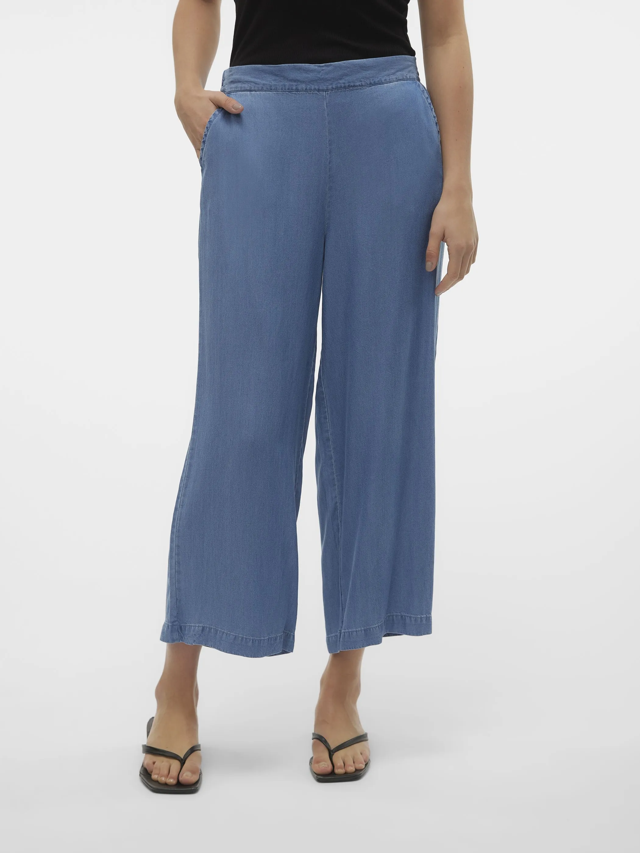 Vero Moda 10304861 VMBREE MW WIDE CULOTT Blau 891953 178001 4
