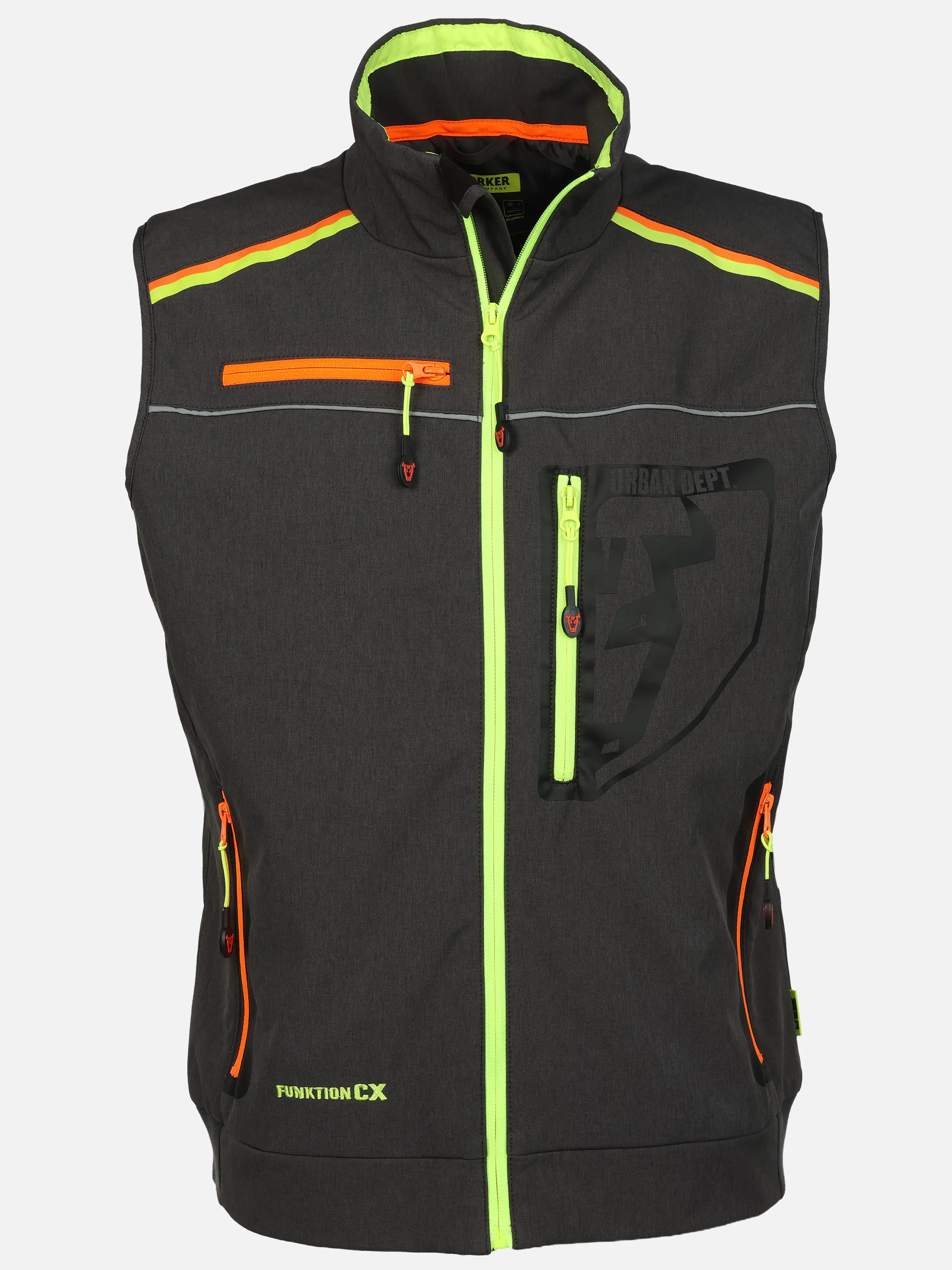 Worker He. Softshellweste neon Grau 929366 GREY 1