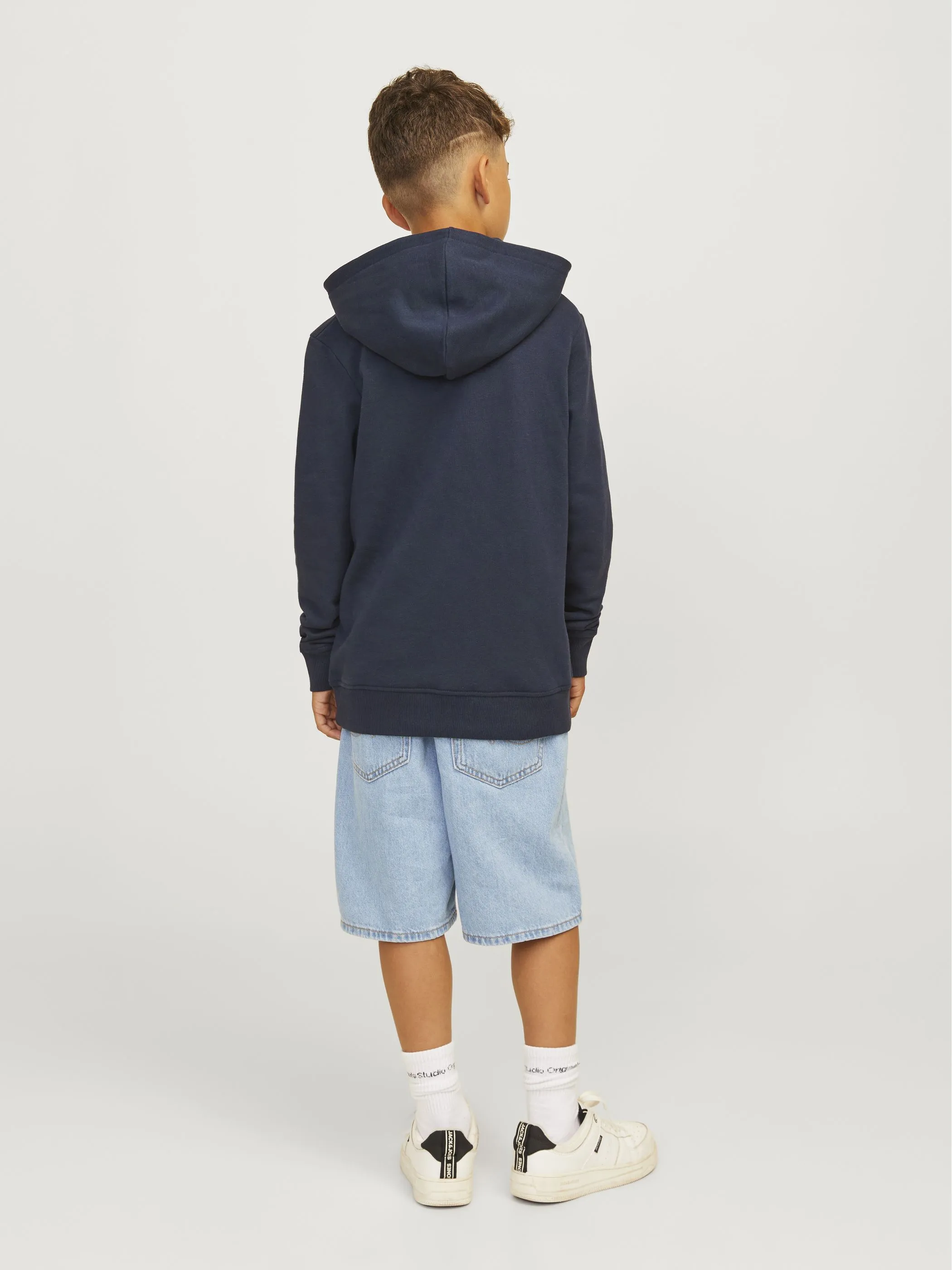 Jack&Jones Junior 12258968 JJESWIFT SWEAT HOOD N Blau 897111 175876 2