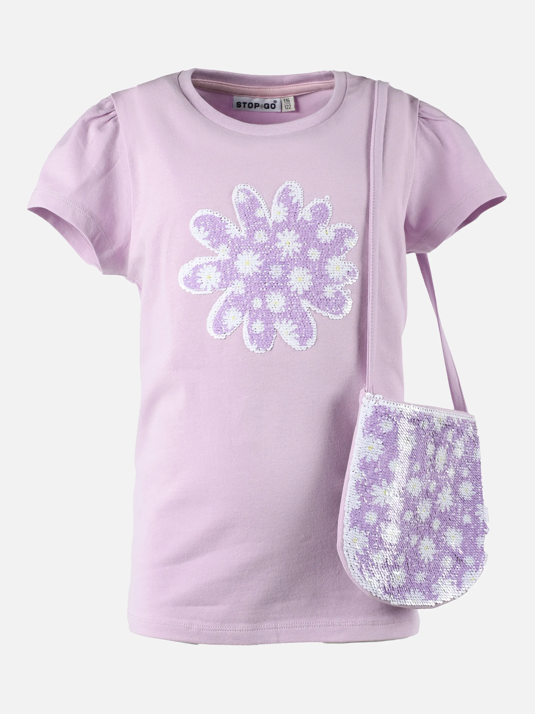 Stop + Go KM 2er Set TShirt in rose + lila mit Appli. Lila 875152 LILAC 1 Stop + Go KM 2er Set TShirt in rose + lila mit Appli. Lila 875152 LILAC 1