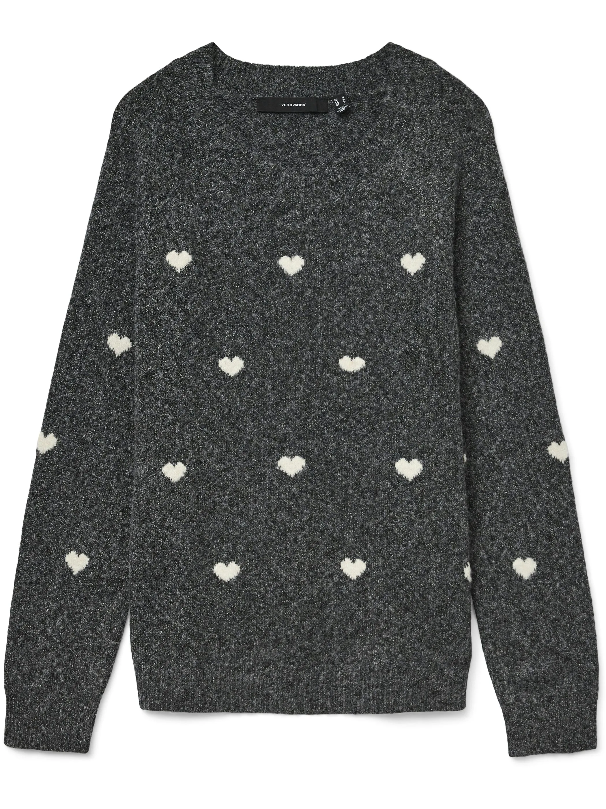 Vero Moda 10330790 VMDOFFY INTARSIA LS O Grau 913125 178996001 1