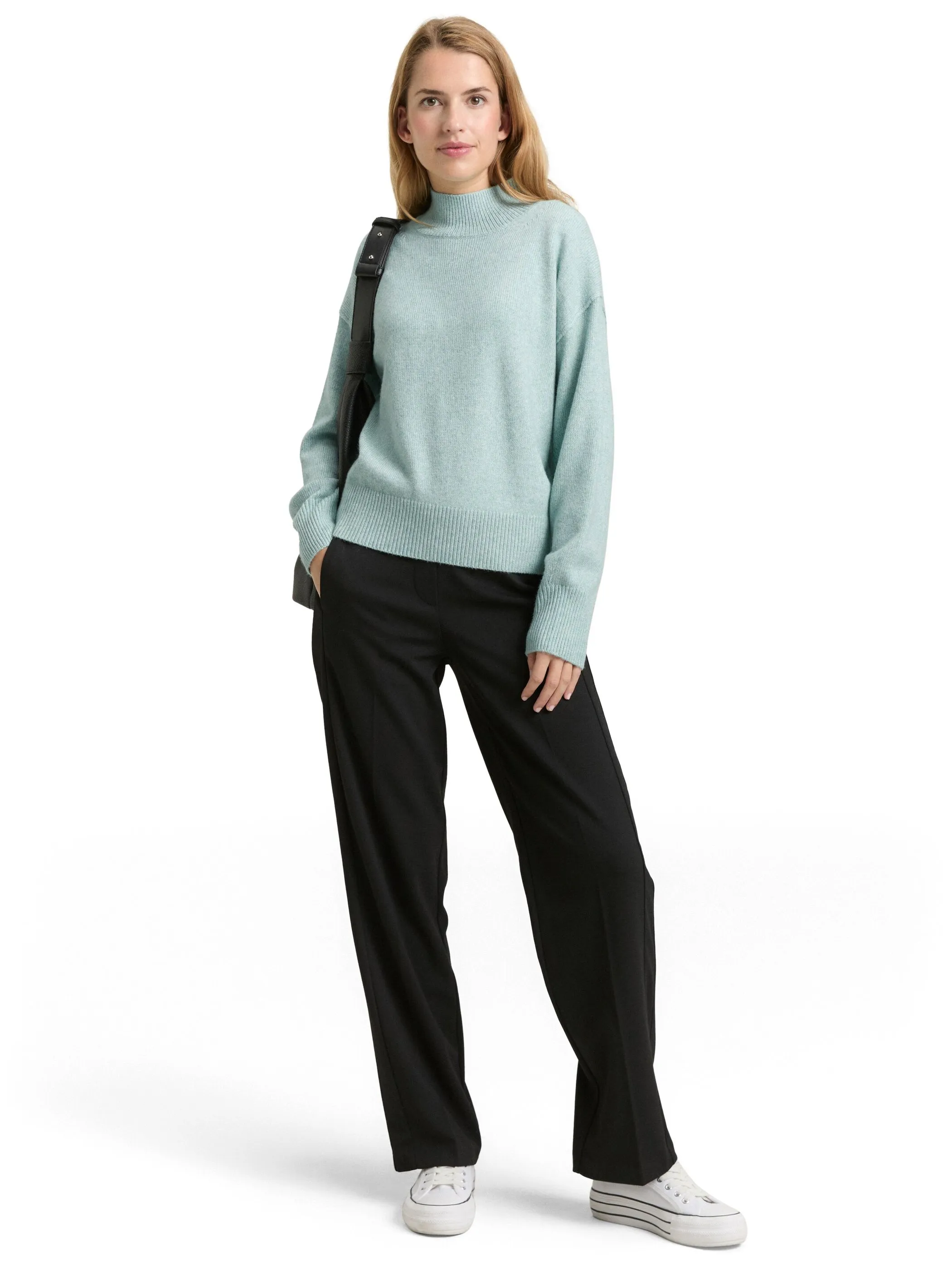 Tom Tailor 1049190 knit mock-neck Grün 918875 39067 4