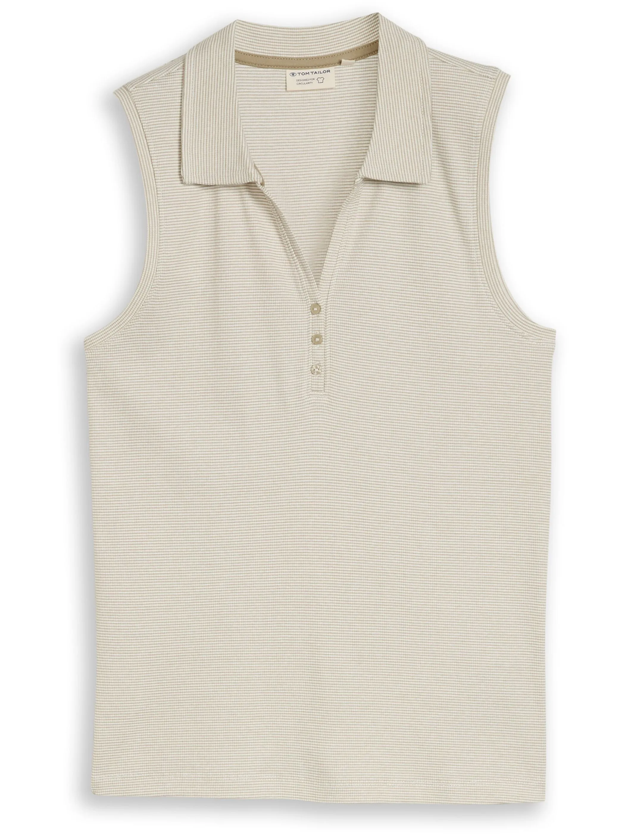 Tom Tailor 1051224 Top striped rib Grün 926007 41072 5