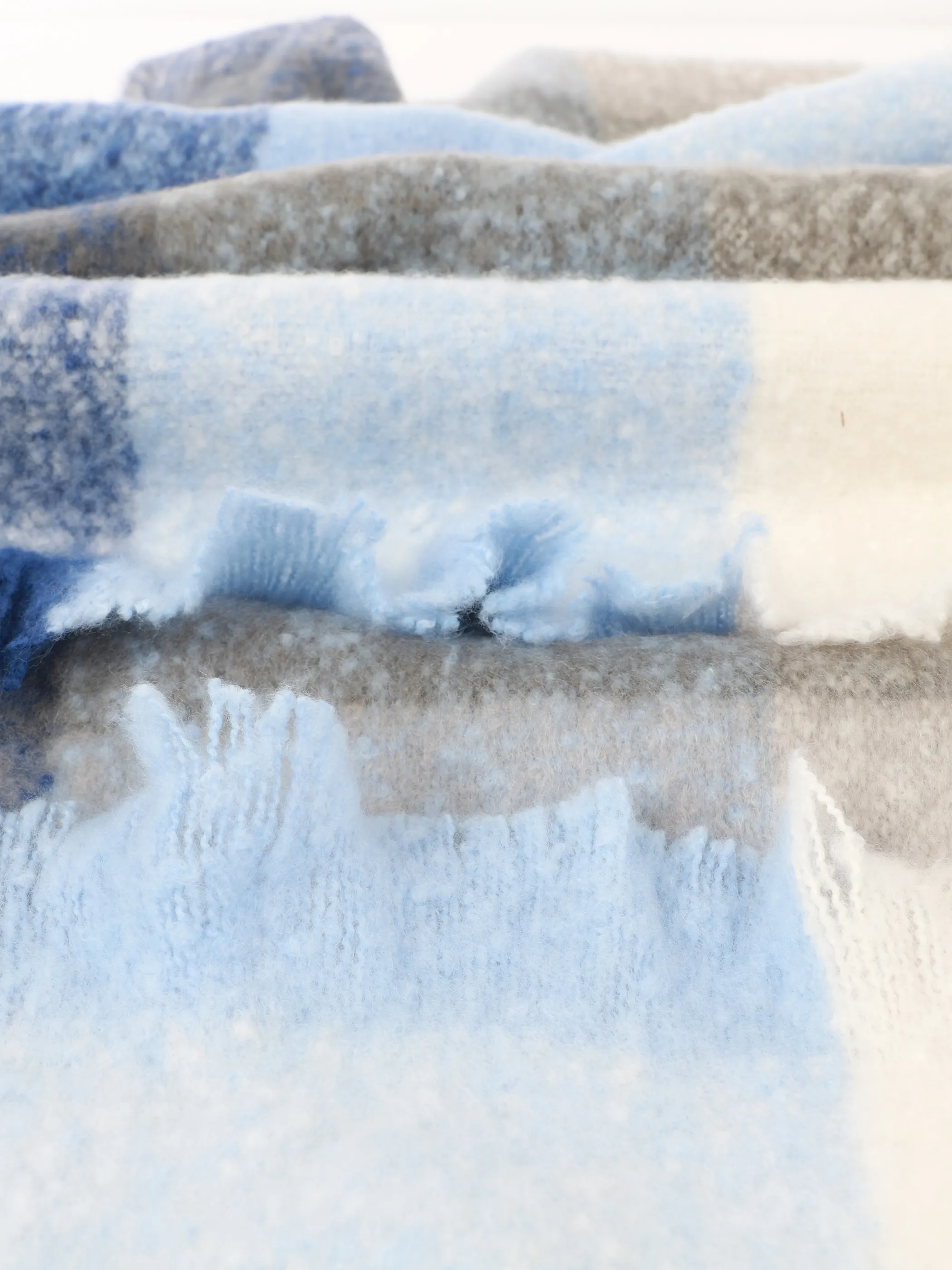 Lisa Tossa Da-Schal m. Karo Blau 929433 BLUE 2