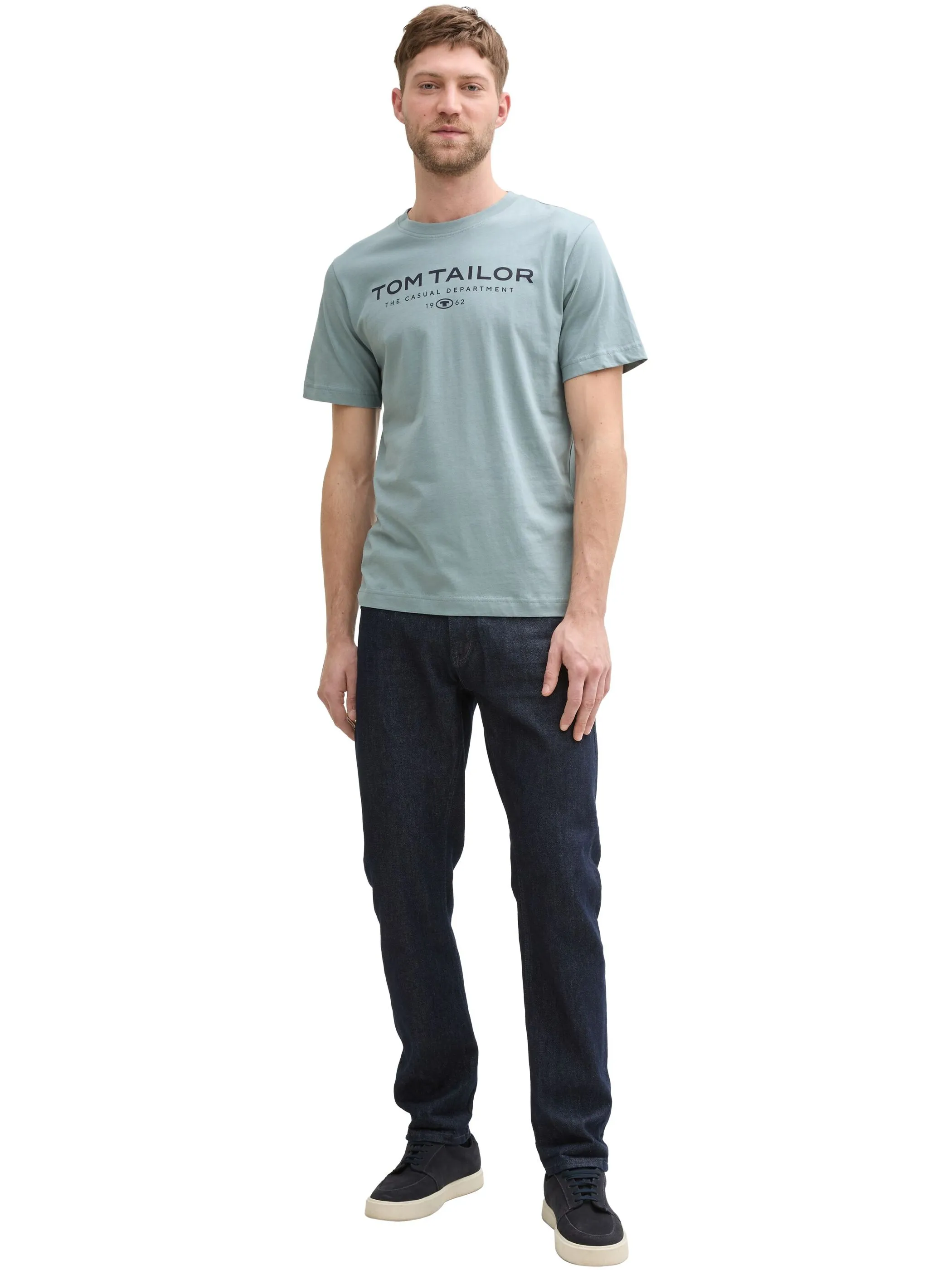Tom Tailor 1045773 t-shirt with print Grau 905884 27475 2
