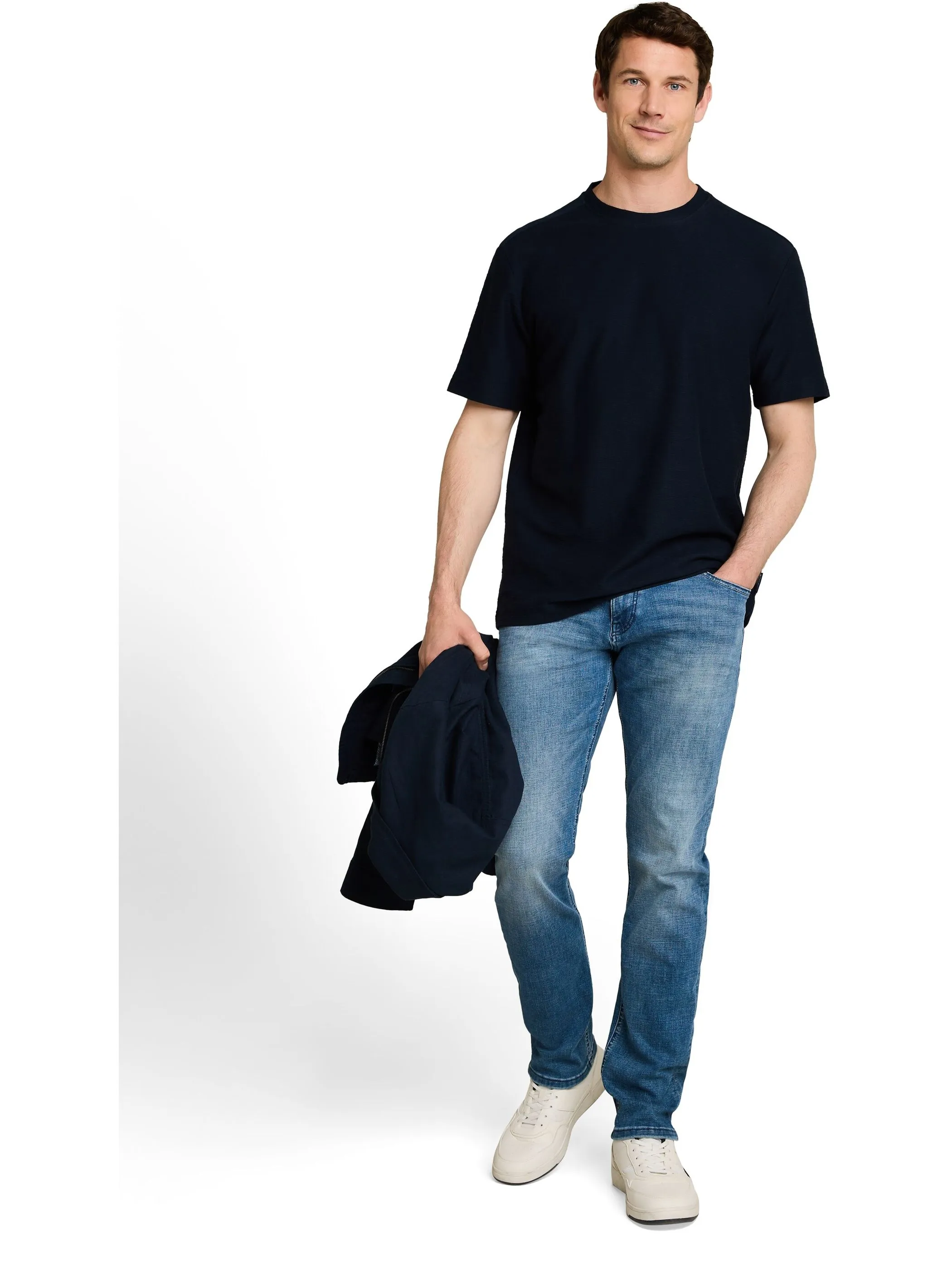 Tom Tailor 1051168 NOS structured  t-shirt Blau 926454 10668 4