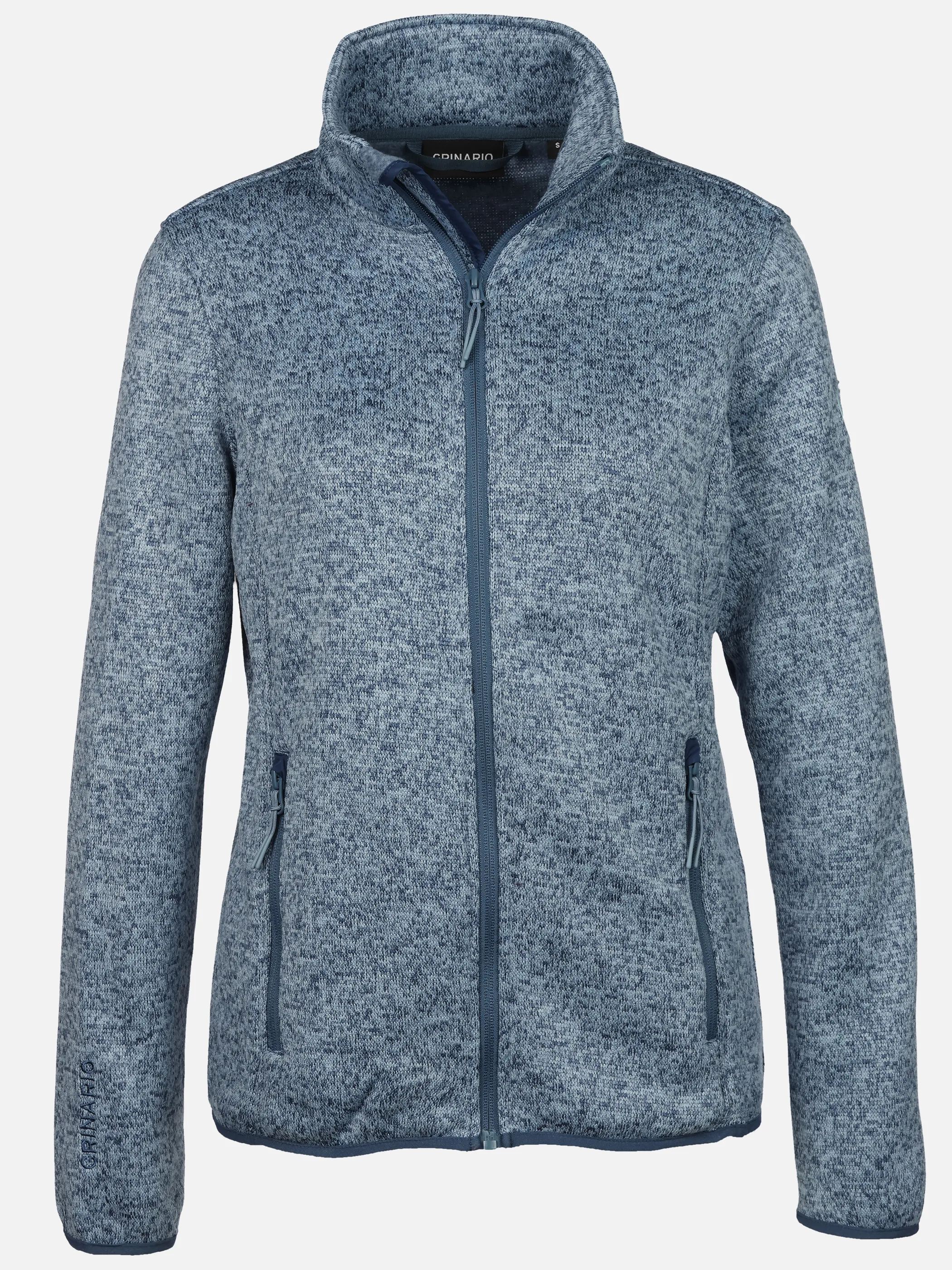 Grinario Sports Da-Fleece Jacke, meliert Blau 928451 D. BL MEL. 1