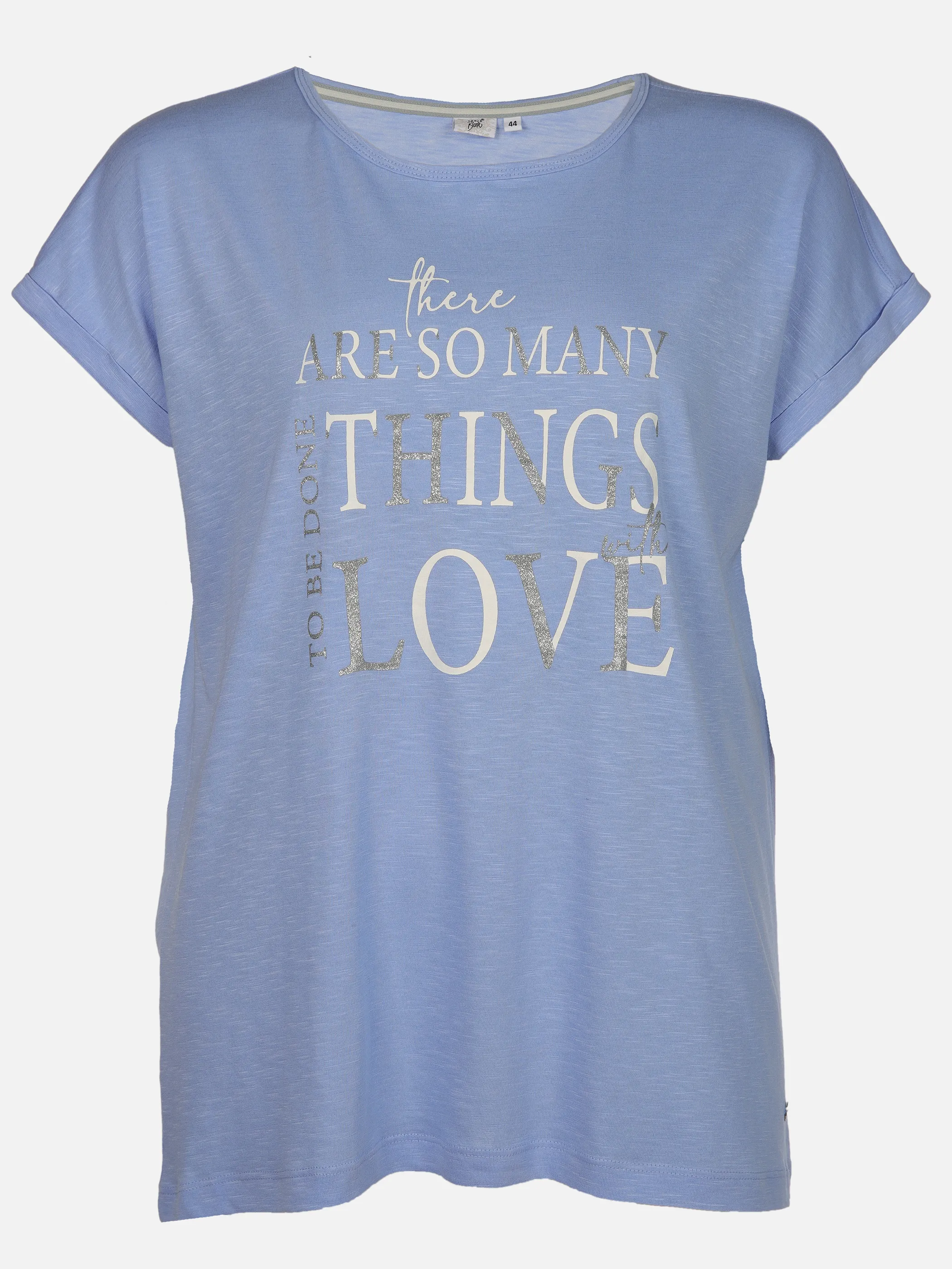 Sonja Blank Da-gr.Gr. T-Shirt m. Print Blau 909208 BLUE 1 Sonja Blank Da-gr.Gr. T-Shirt m. Print Blau 909208 BLUE 1