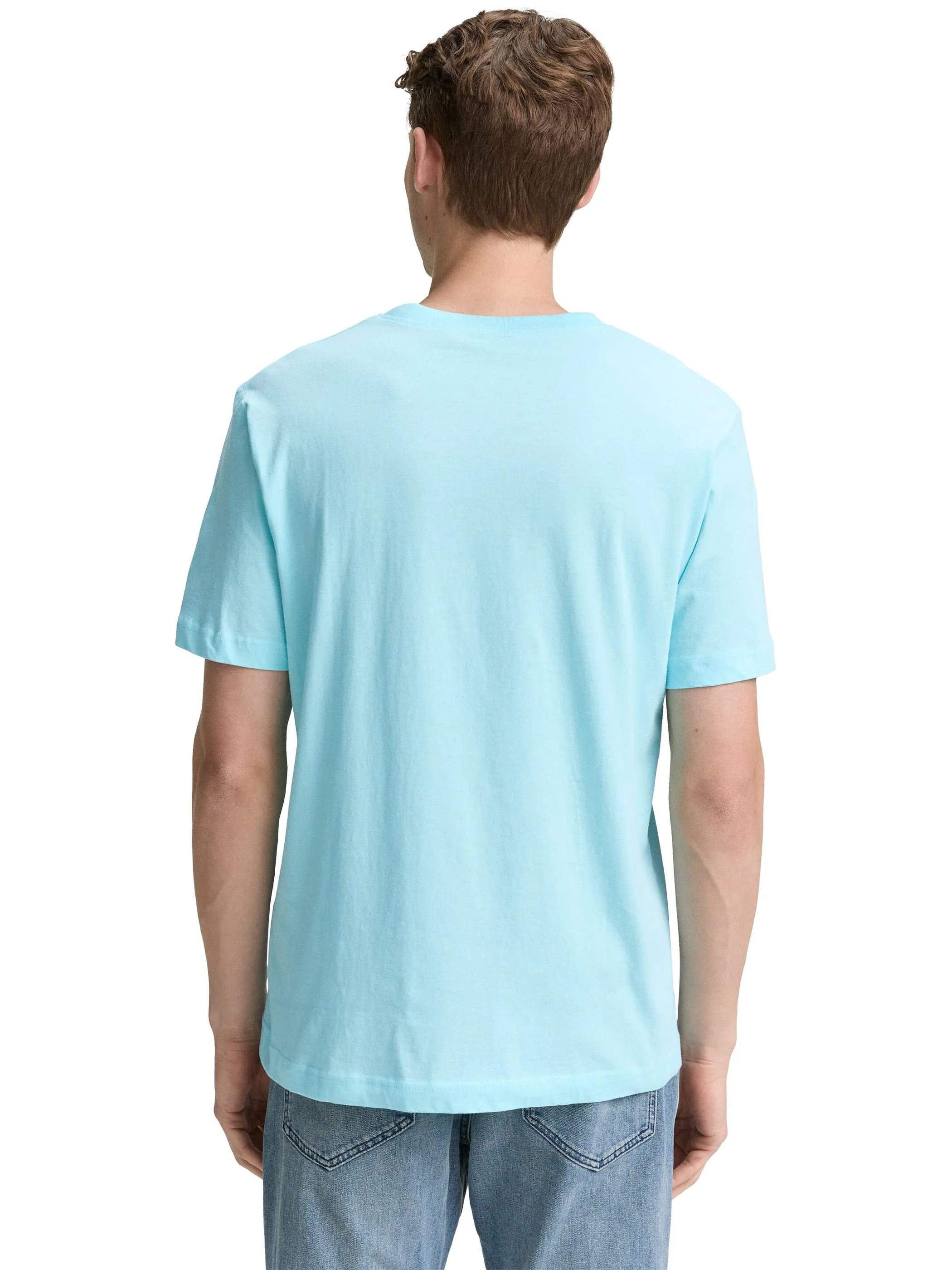 Tom Tailor 1046793 t-shirt with print Türkis 910586 34921 2