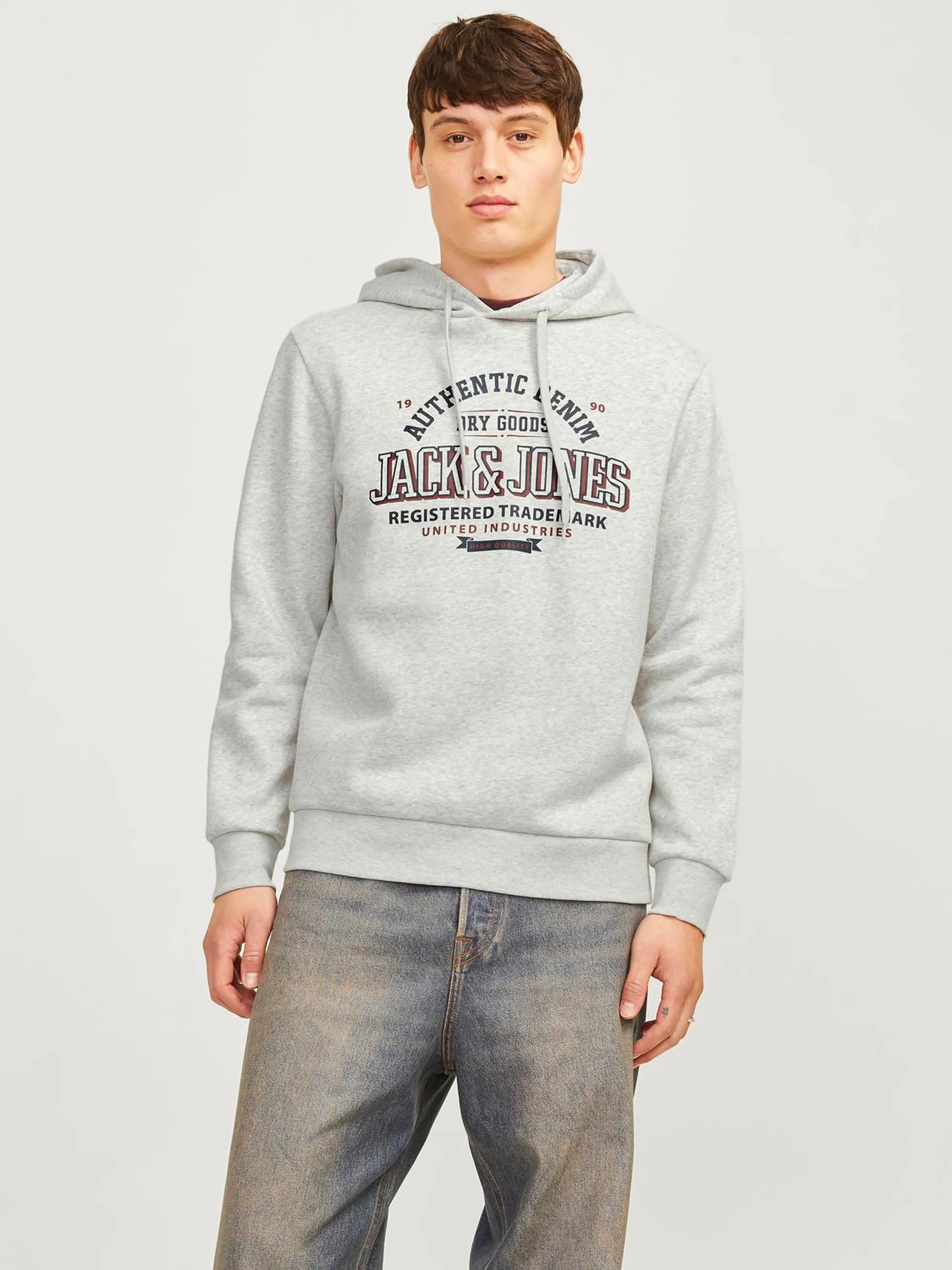 Jack Jones 12255617 JJELOGO SWEAT HOOD 2 Weiß 895765 200349 3 Jack Jones 12255617 JJELOGO SWEAT HOOD 2 Weiß 895765 200349 3