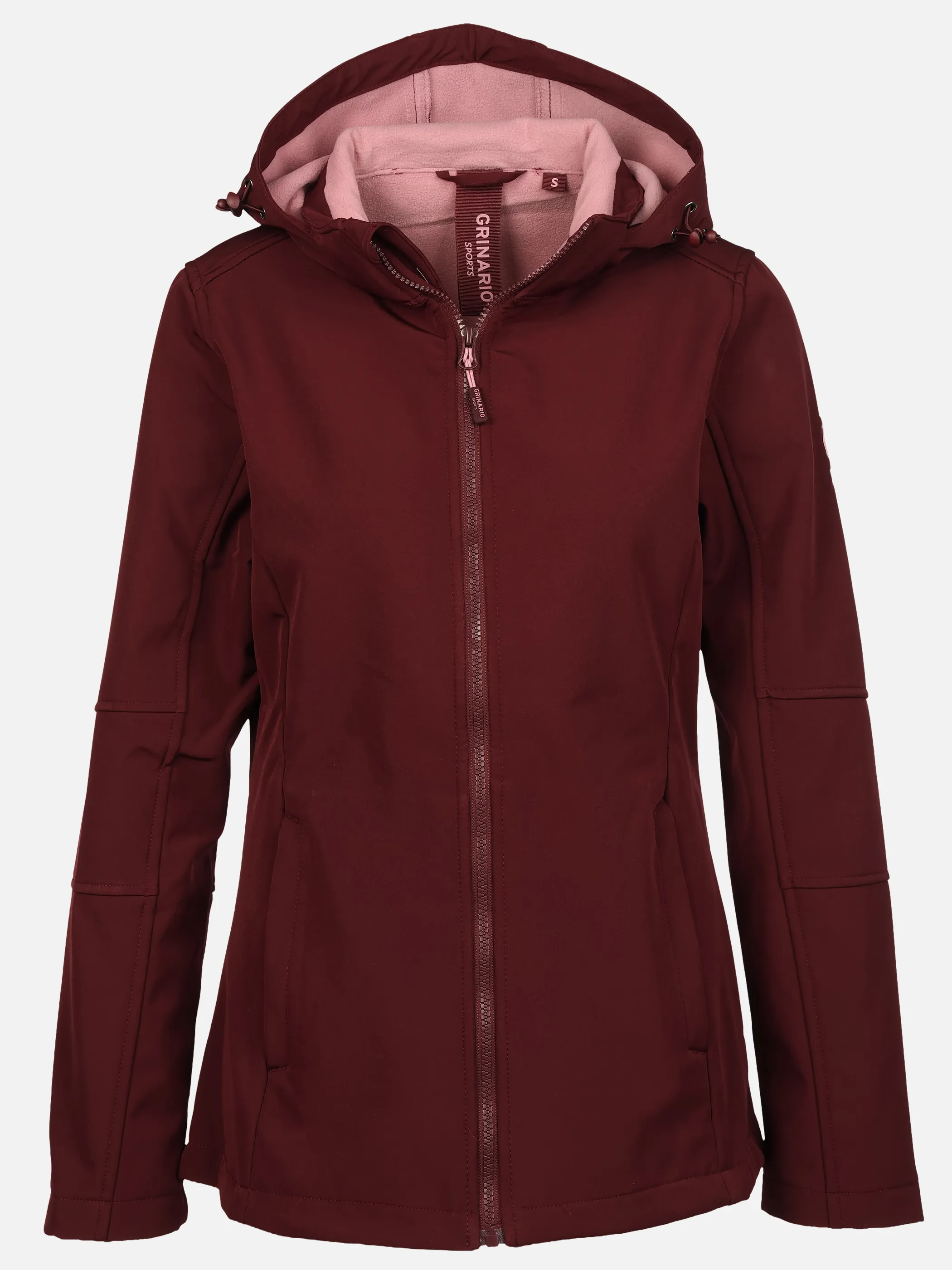 Grinario Sports Da-Softshelljacke, m. Kapuze Rot 928448 BORDEAUX 1