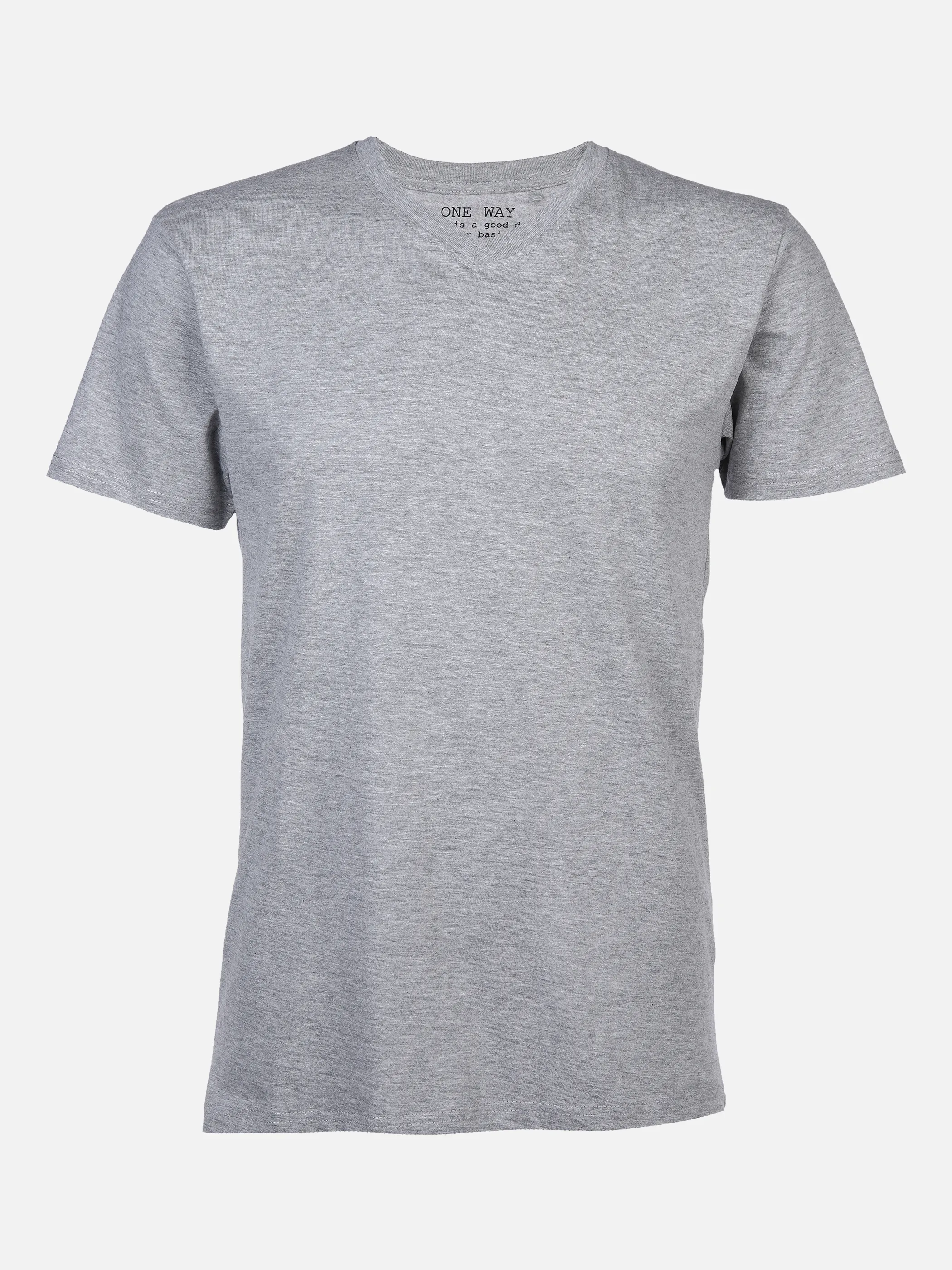 One Way YF-He-Shirt 1/2 Arm V-Basic Grau 782243 M`GREY MEL 1 One Way YF-He-Shirt 1/2 Arm V-Basic Grau 782243 M`GREY MEL 1