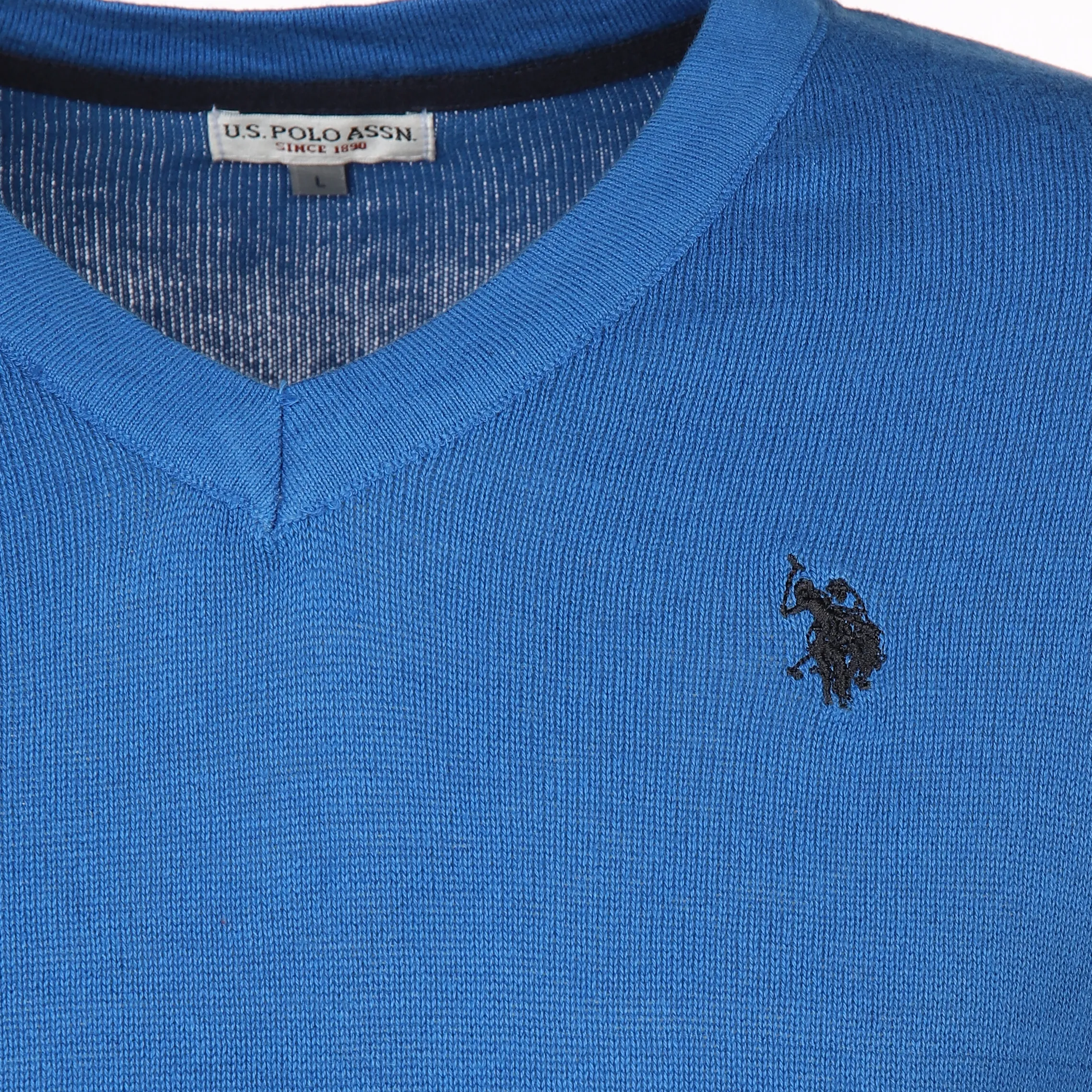 U.S. Polo Assn. He. Pullover V-Ausschnitt Blau 889560 BLAU 3 U.S. Polo Assn. He. Pullover V-Ausschnitt Blau 889560 BLAU 3