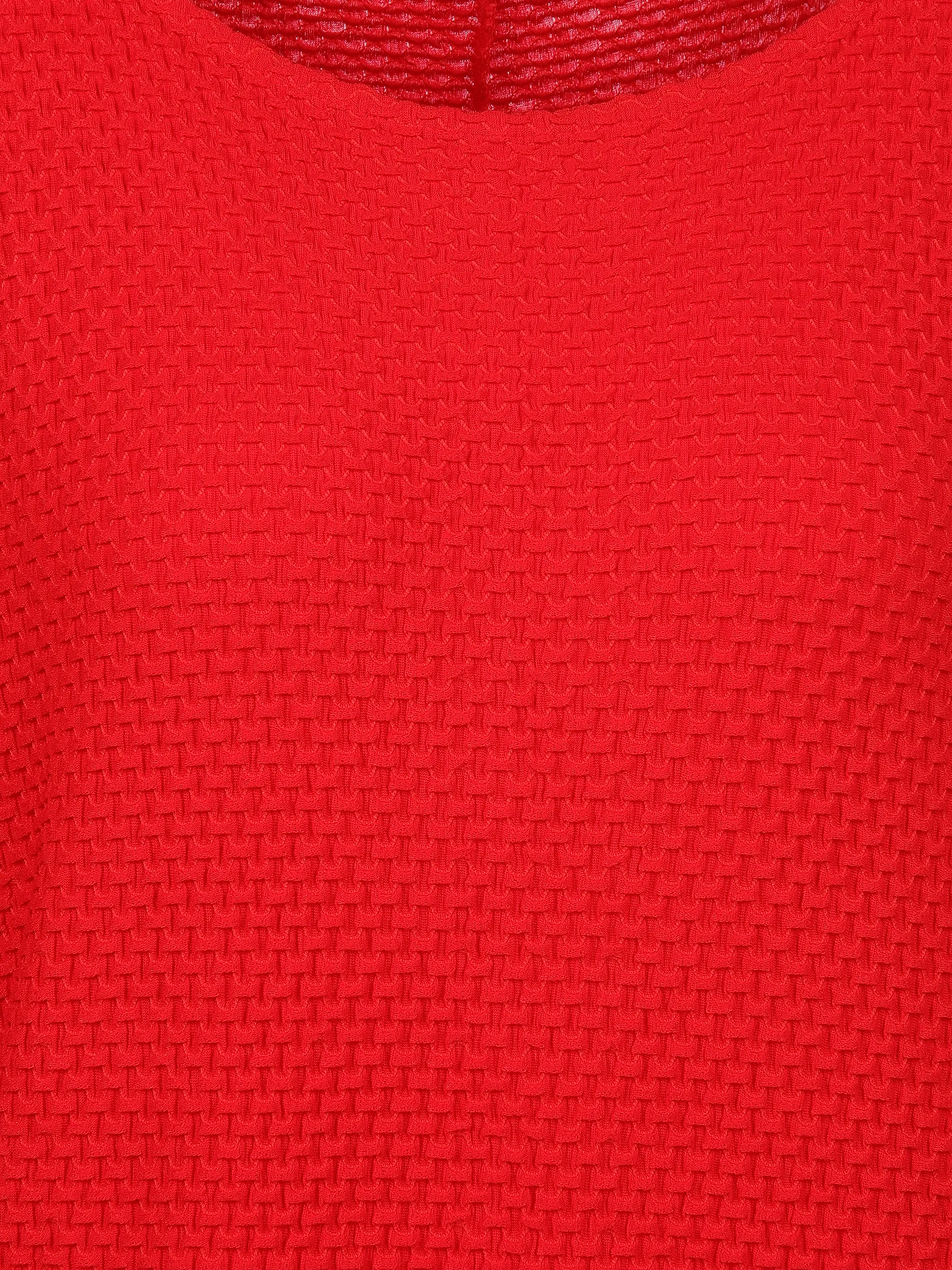Lisa Tossa Da-Struktur-Shirt m. 1/2 Arm Rot 906576 RED 3 Lisa Tossa Da-Struktur-Shirt m. 1/2 Arm Rot 906576 RED 3