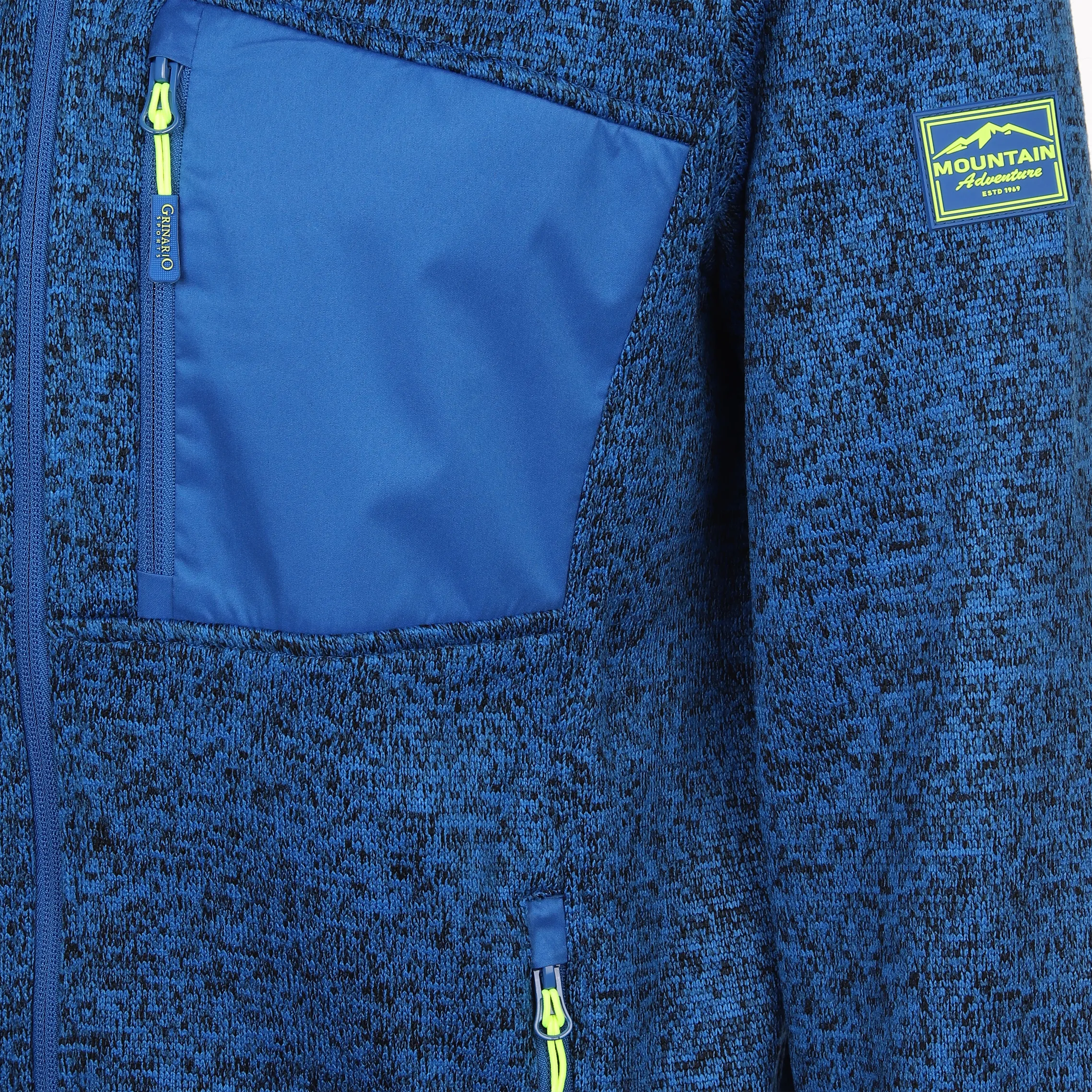 Grinario Sports He-Fleece Jacke Blau 880406 19-4045TCX 4 Grinario Sports He-Fleece Jacke Blau 880406 19-4045TCX 4