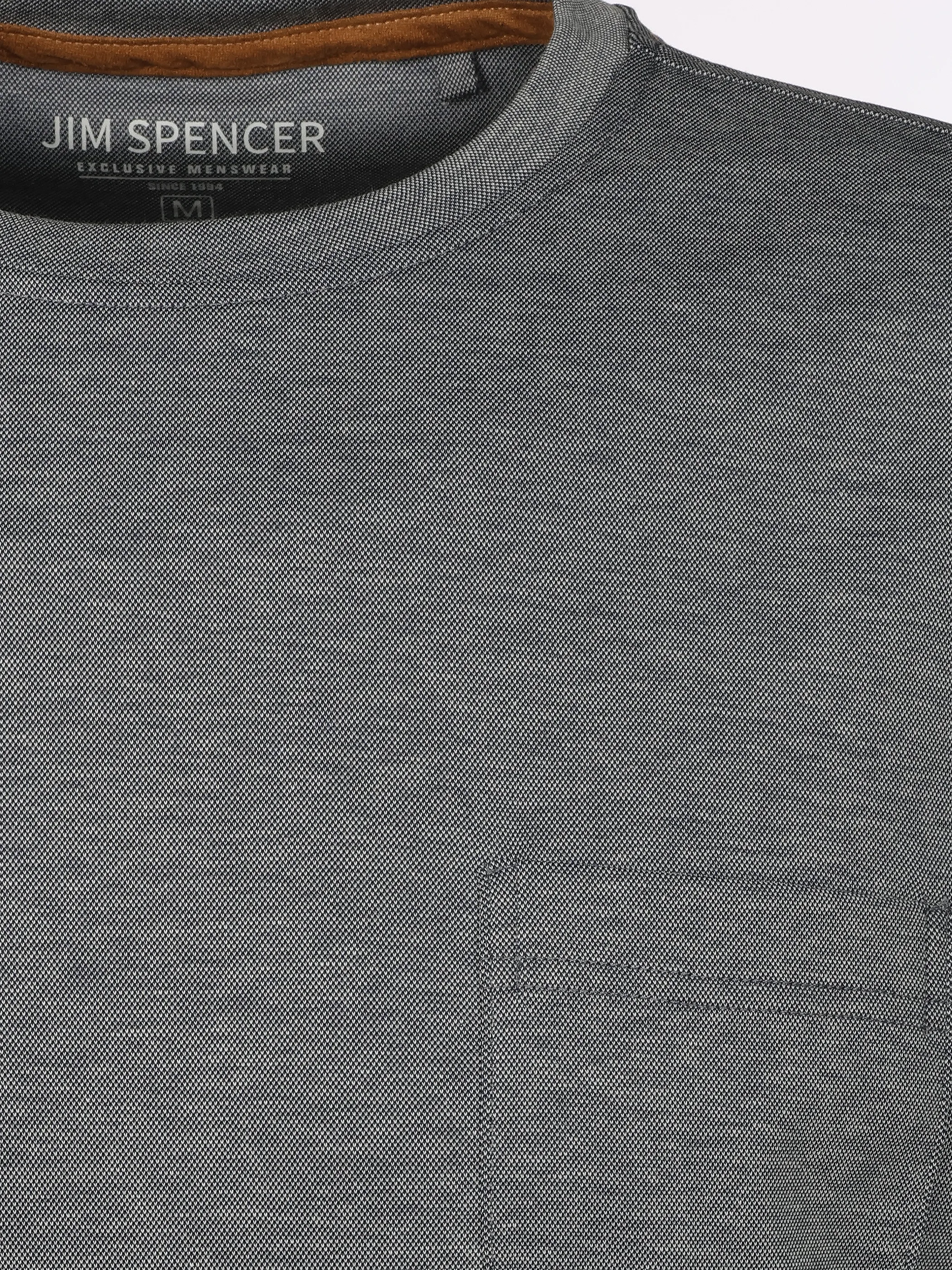 Jim Spencer He. T-Shirt 1/2 Arm twisted Blau 922528 NAVY 3