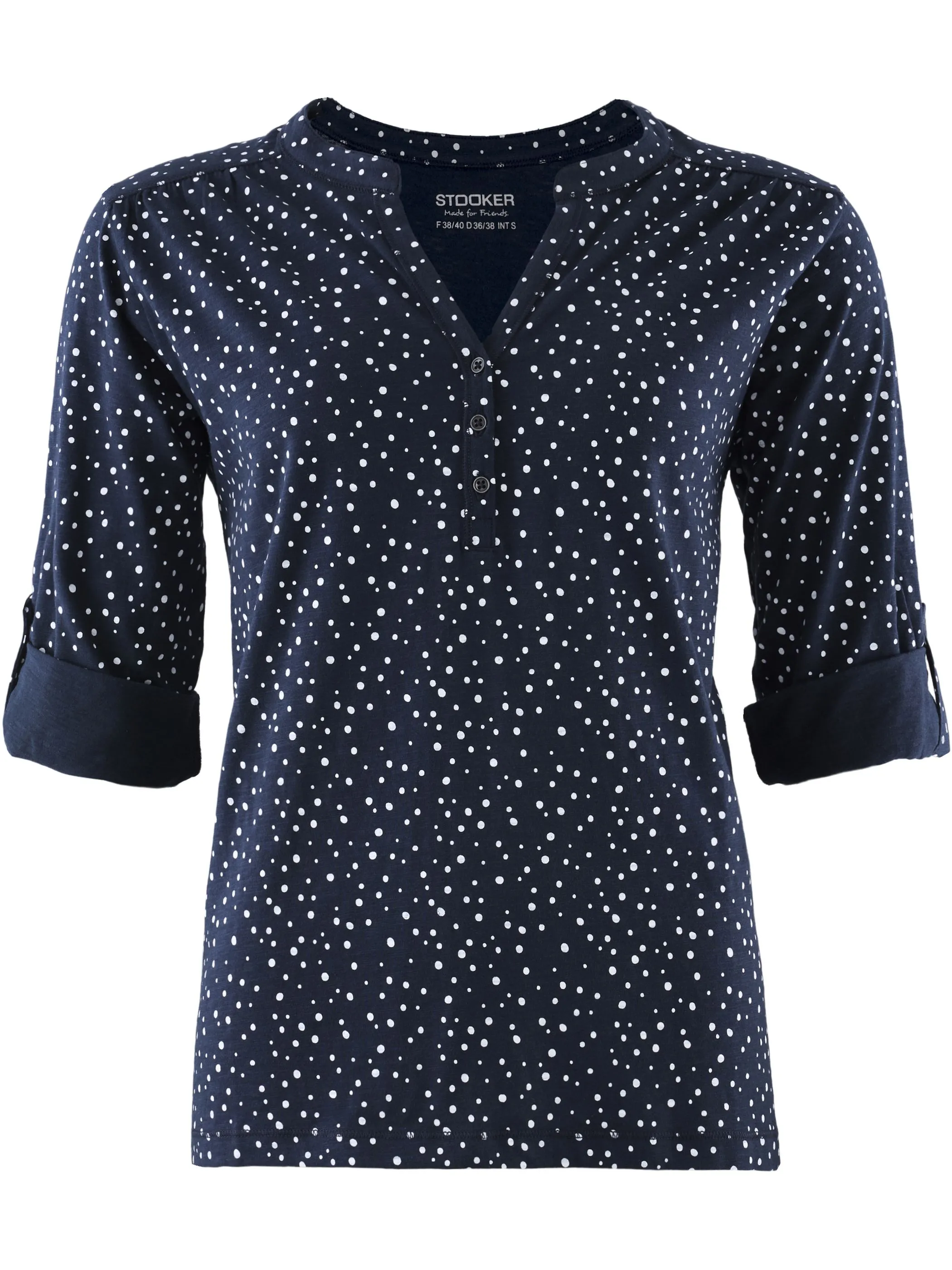 Stooker DOB 25560240009124 Da. T-Shirts / Marine 911308 9124 1
