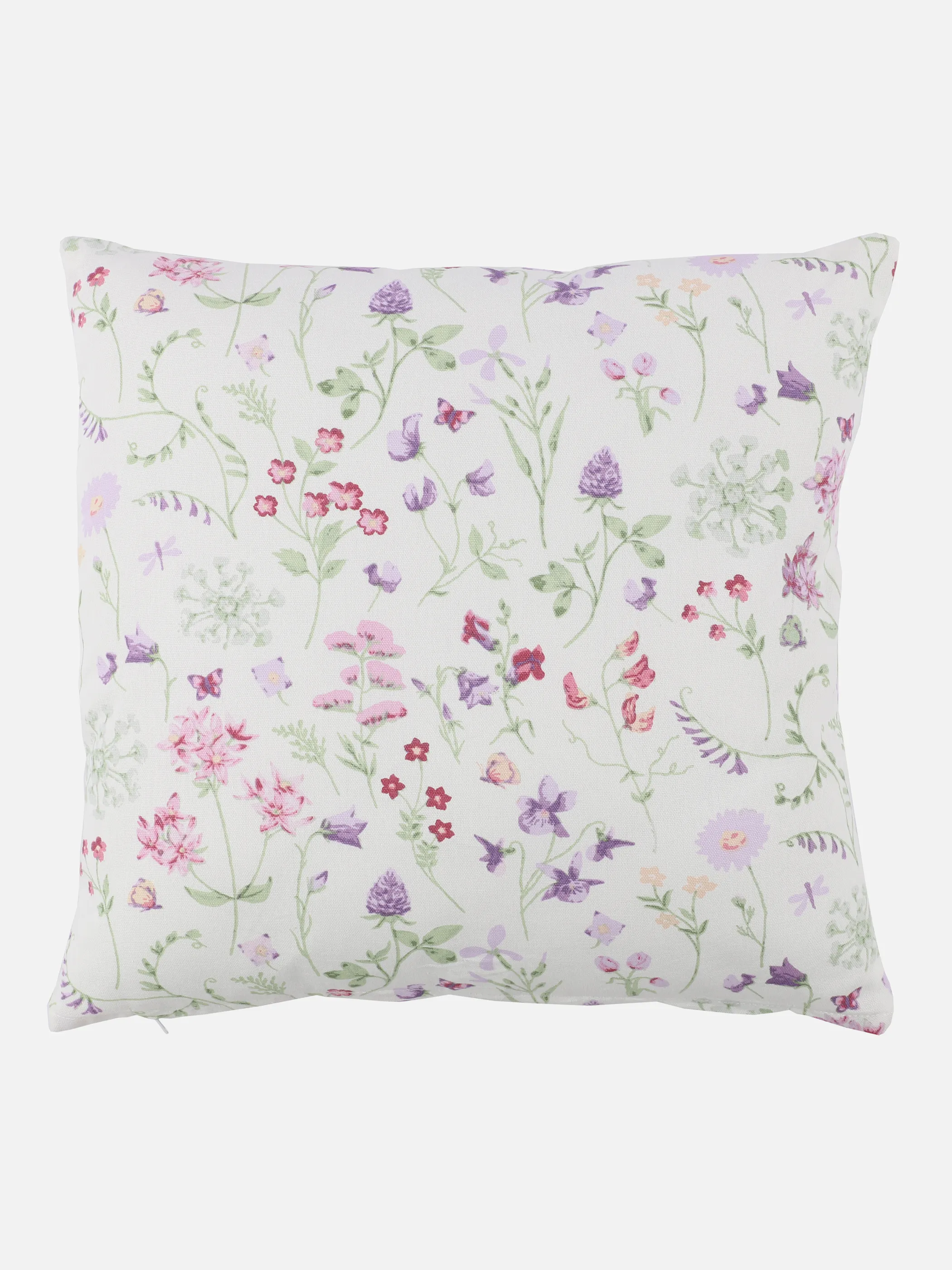 Dream House Kissen 45x45 Blumendruck Weiß 875989 WEIß GEM. 2