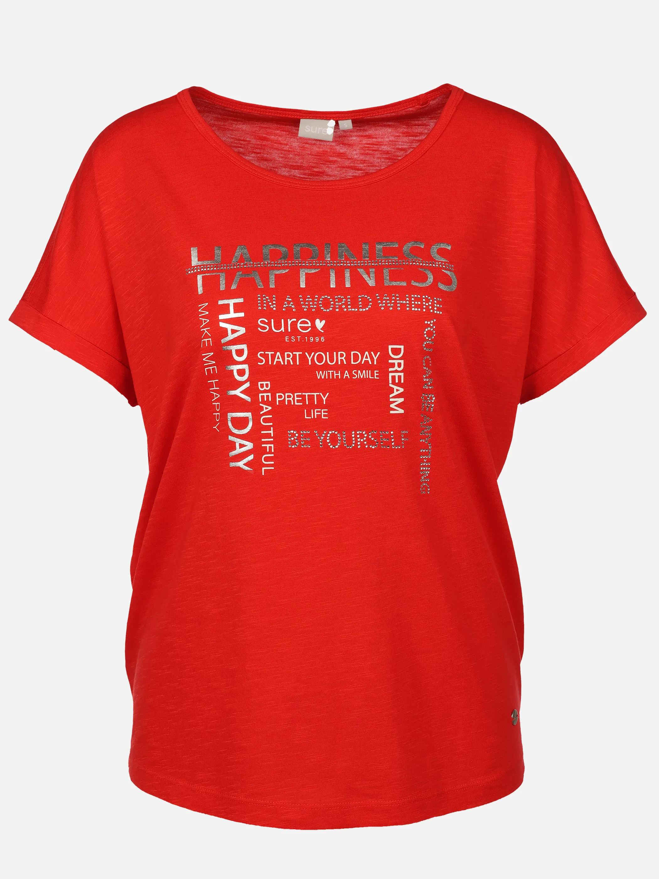 Sure Da-T-Shirt m. Frontprint Rot 922189 RED 1