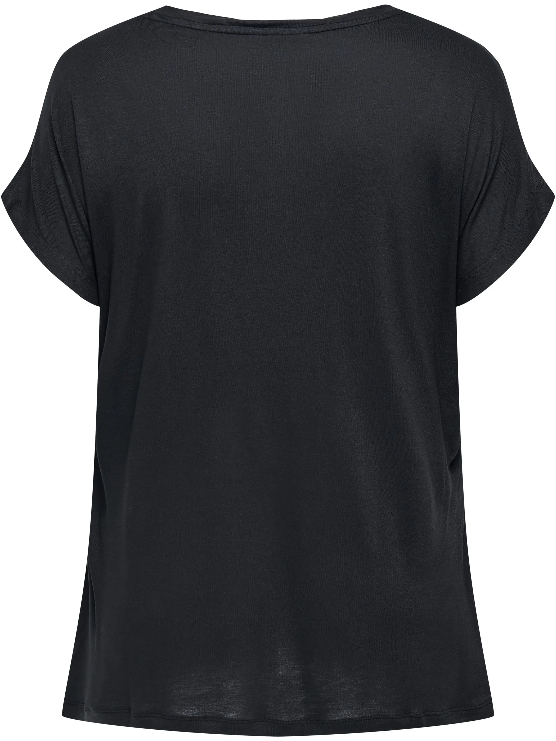 Only Carmakoma 15333662 CARVIGGA S/S AOP TEE Schwarz 901450 177911004 2