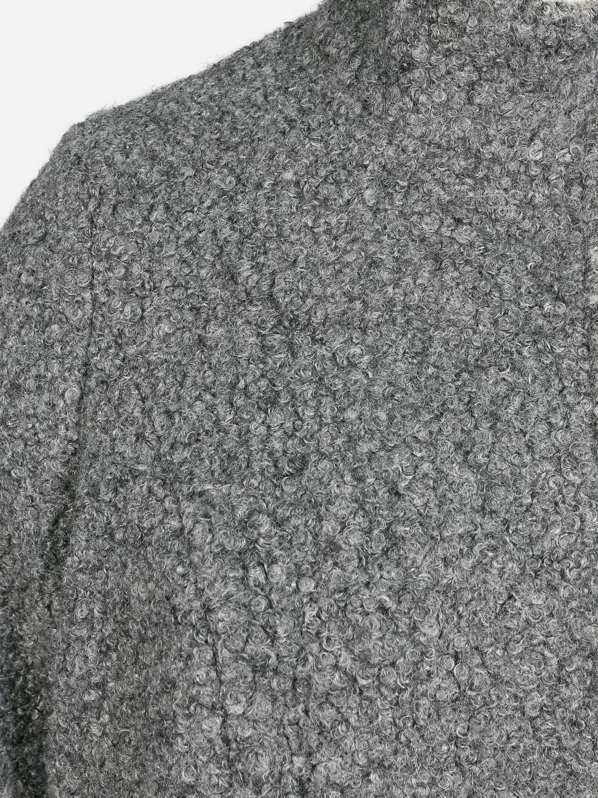 Sonja Blank Da-gr.Gr. Wolljacke m. Stehkragen Grau 929561 0006 3