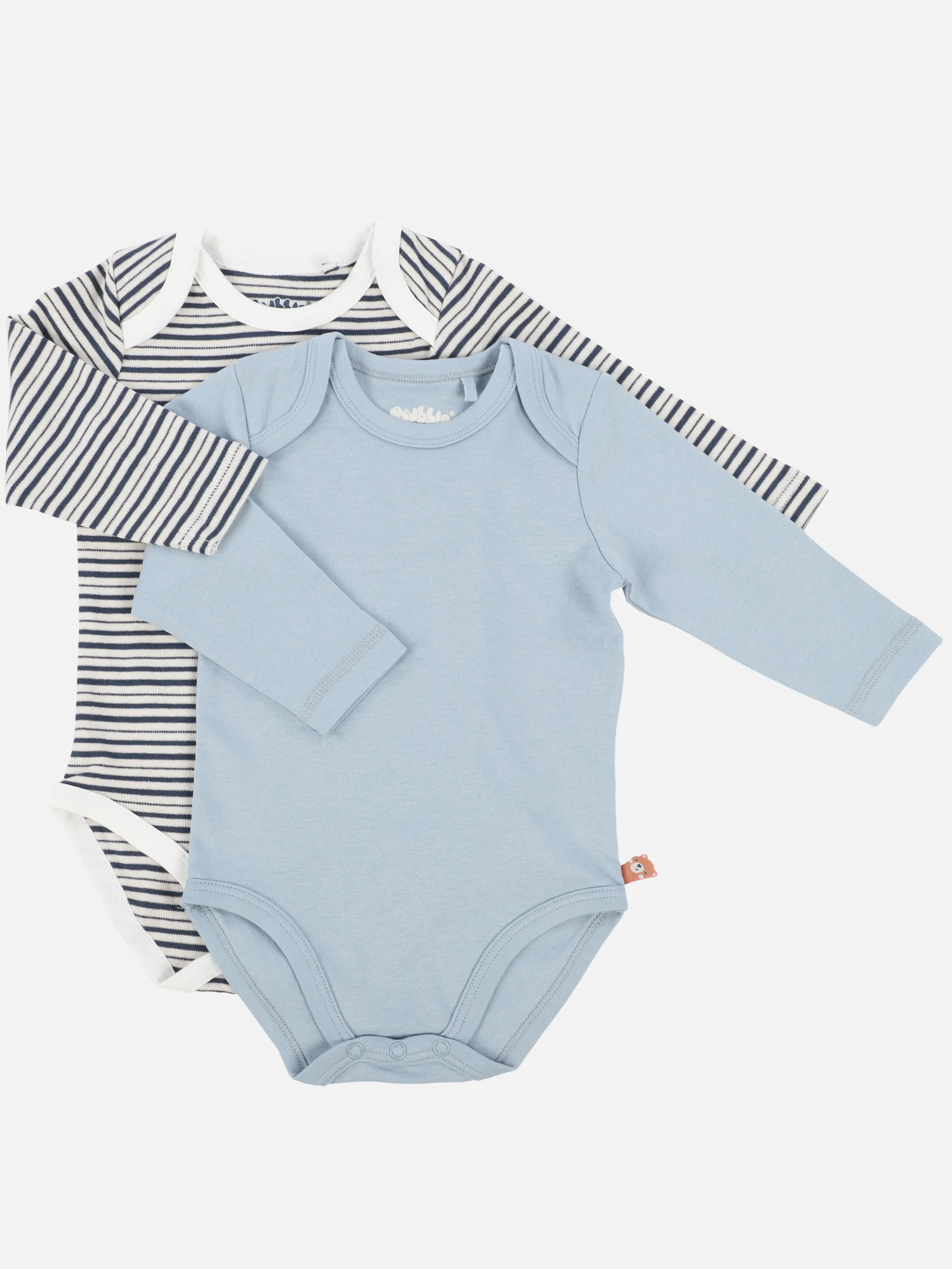 Bubble Gum Baby Jungen 2er Pack Bodys american Stil in blau Blau 898706 BLAU 1