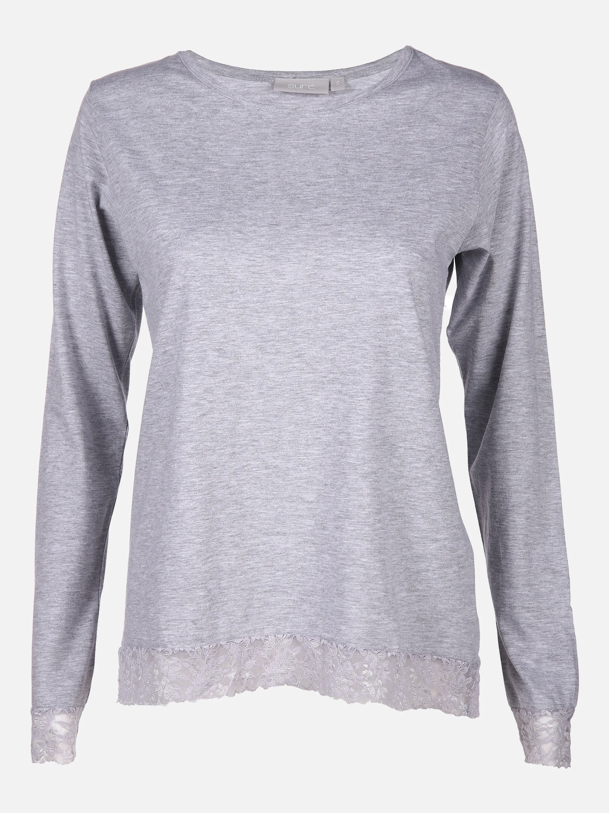 Sure Da. Shirt Spitze Grau 844917 GREY 1 Sure Da. Shirt Spitze Grau 844917 GREY 1