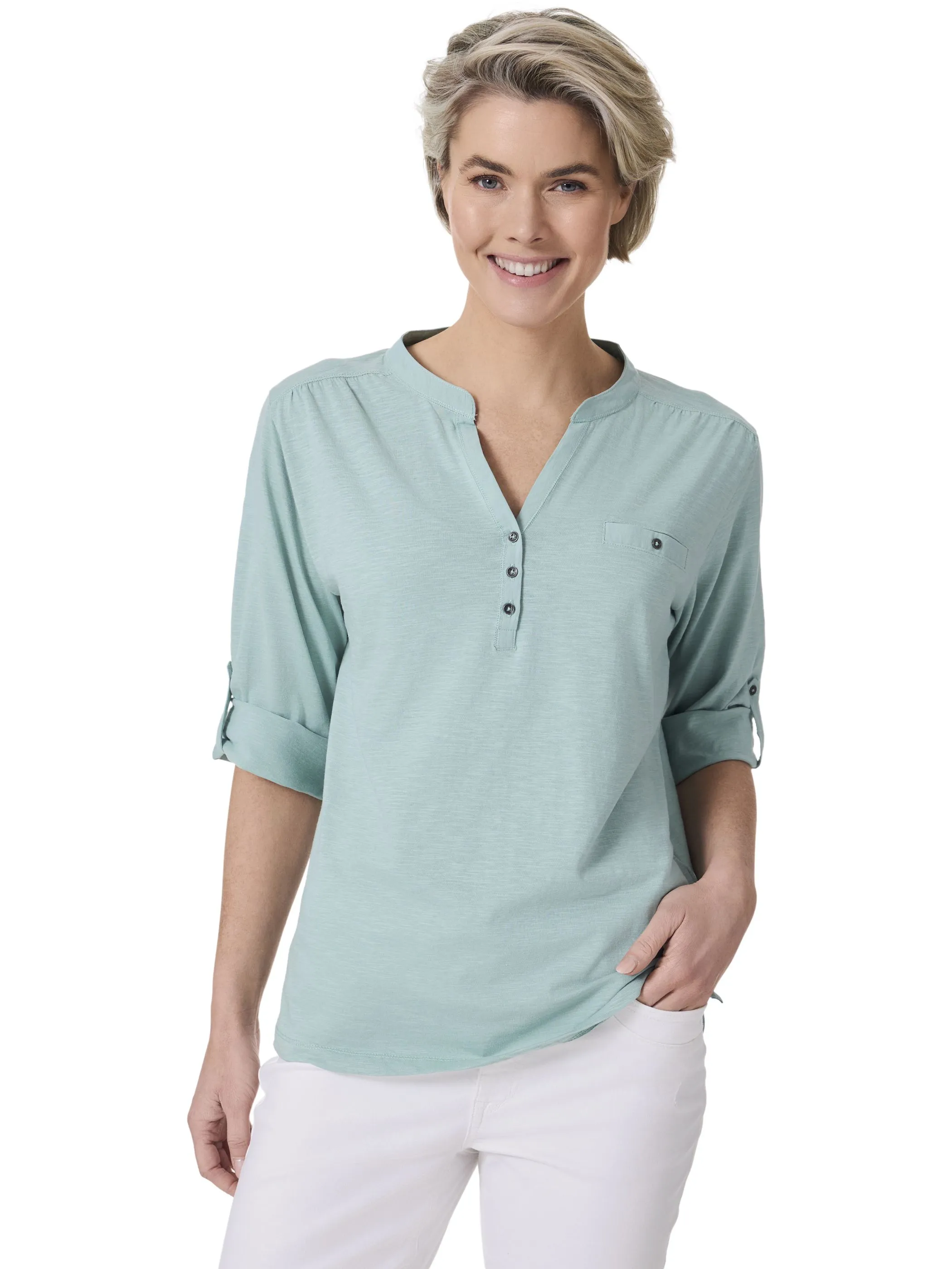 Stooker DOB 25560100005302 Da. T-Shirts / Grün 911348 5302 1