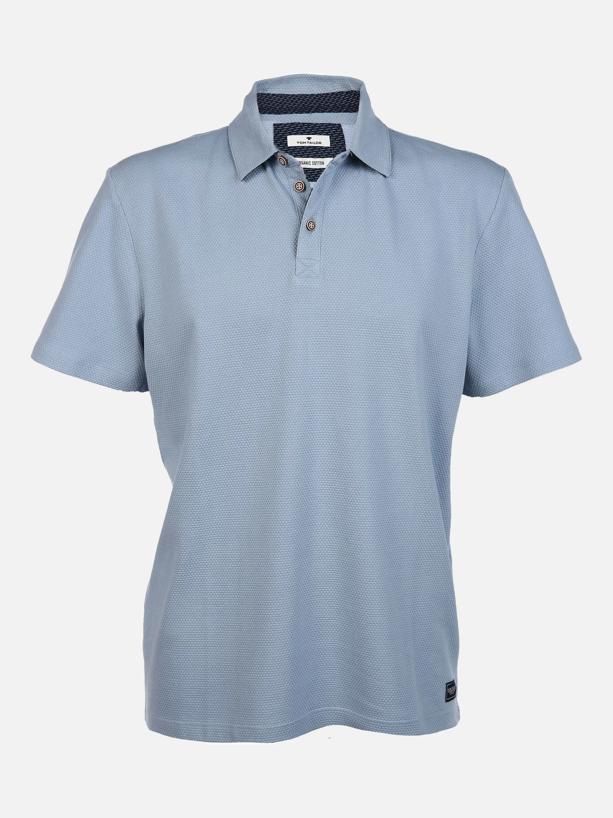 Tom Tailor 1025431 structured fabric polo Blau 850237 11752 1
