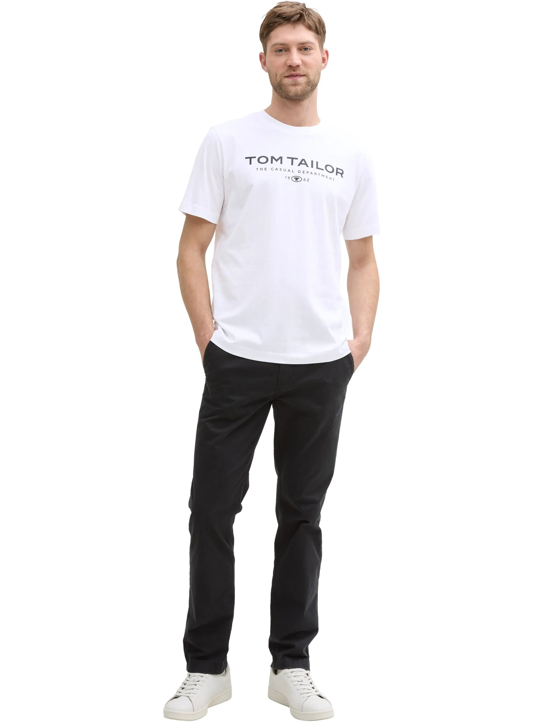 Tom Tailor 1045773 t-shirt with print Weiß 905884 20000 2