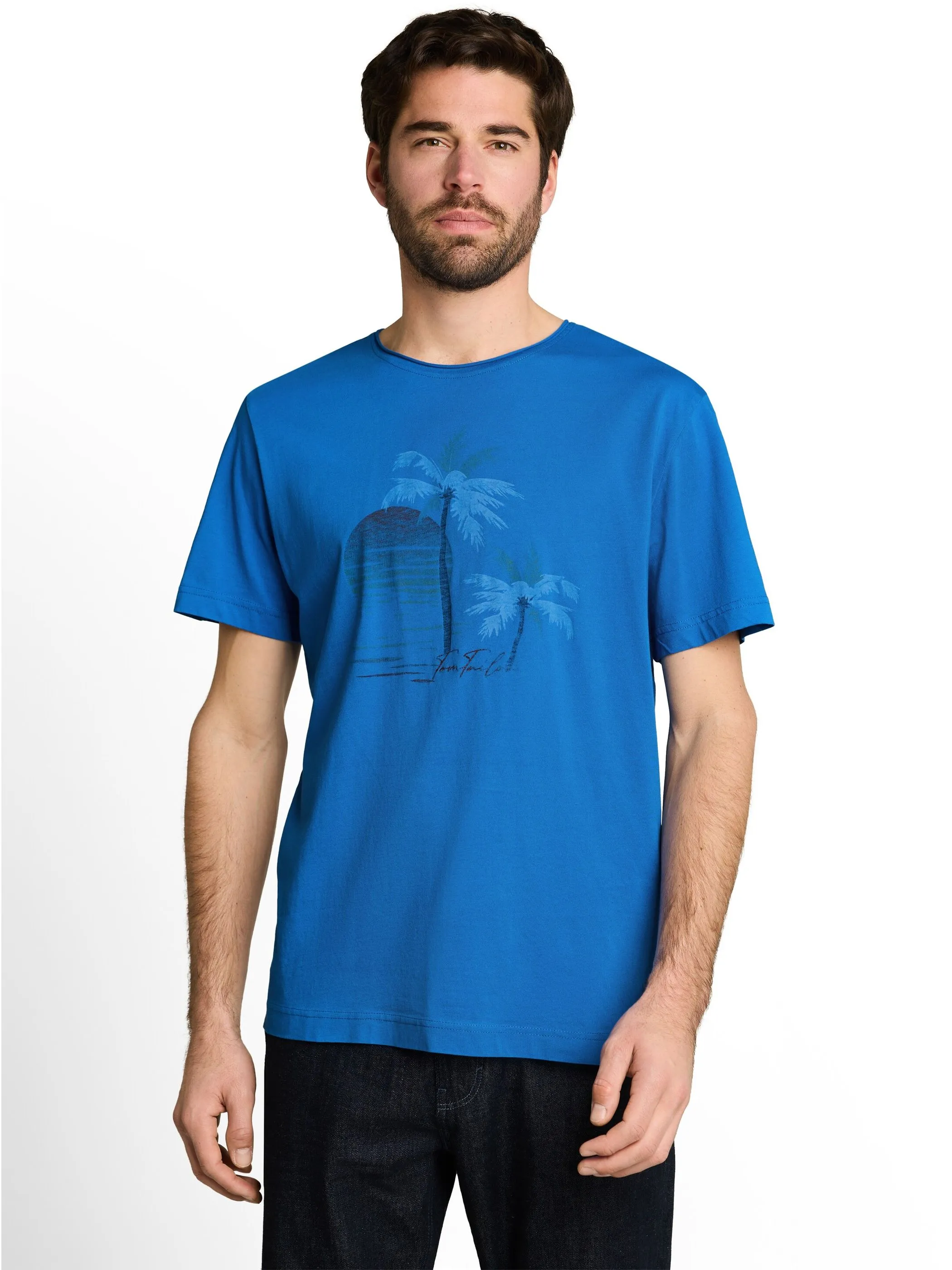 Tom Tailor 1051500 printed t-shirt Blau 926460 40139 1