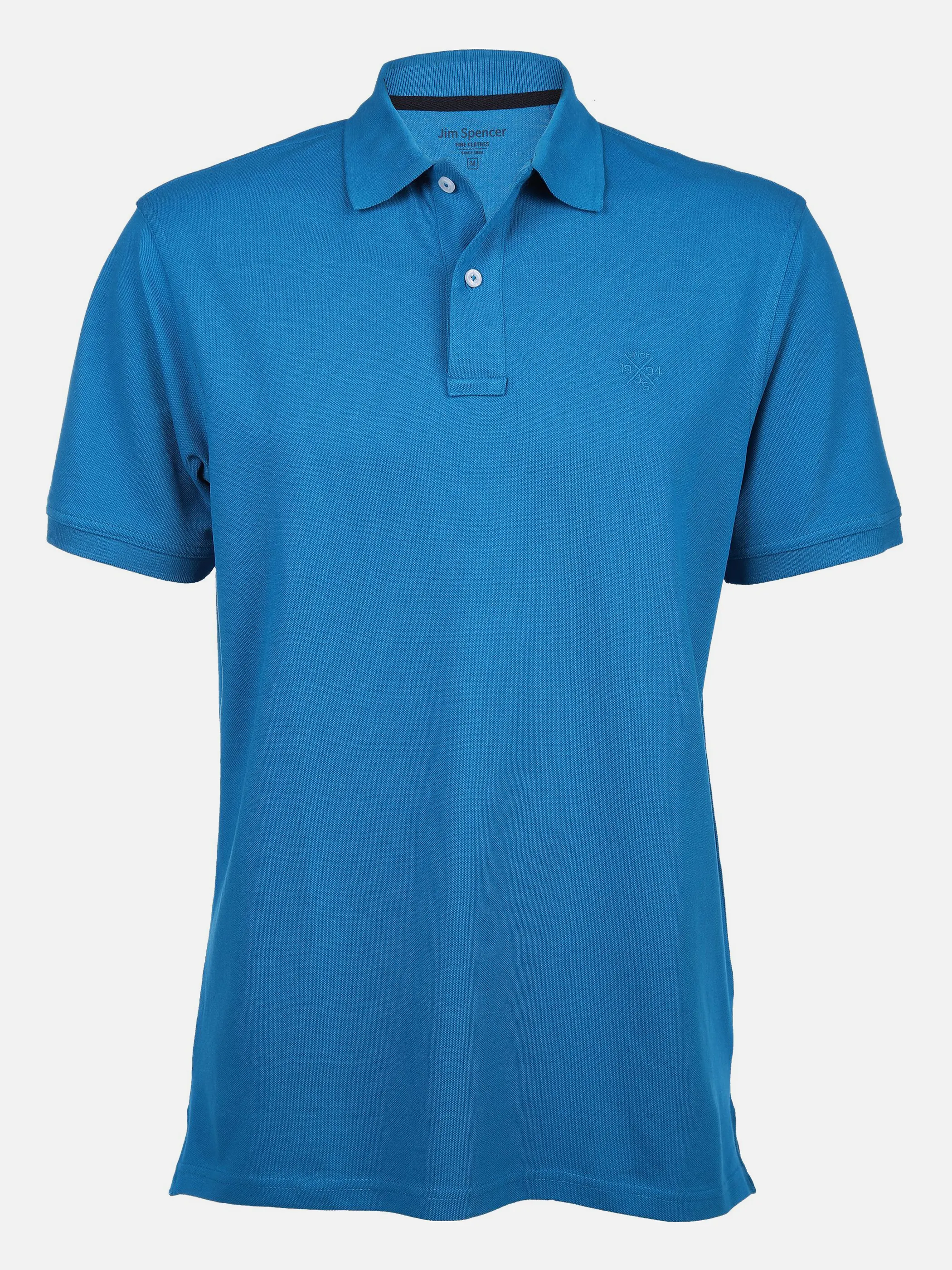 Jim Spencer He. Poloshirt 1/2 Arm uni basic Blau 852325 AQUA 1 Jim Spencer He. Poloshirt 1/2 Arm uni basic Blau 852325 AQUA 1
