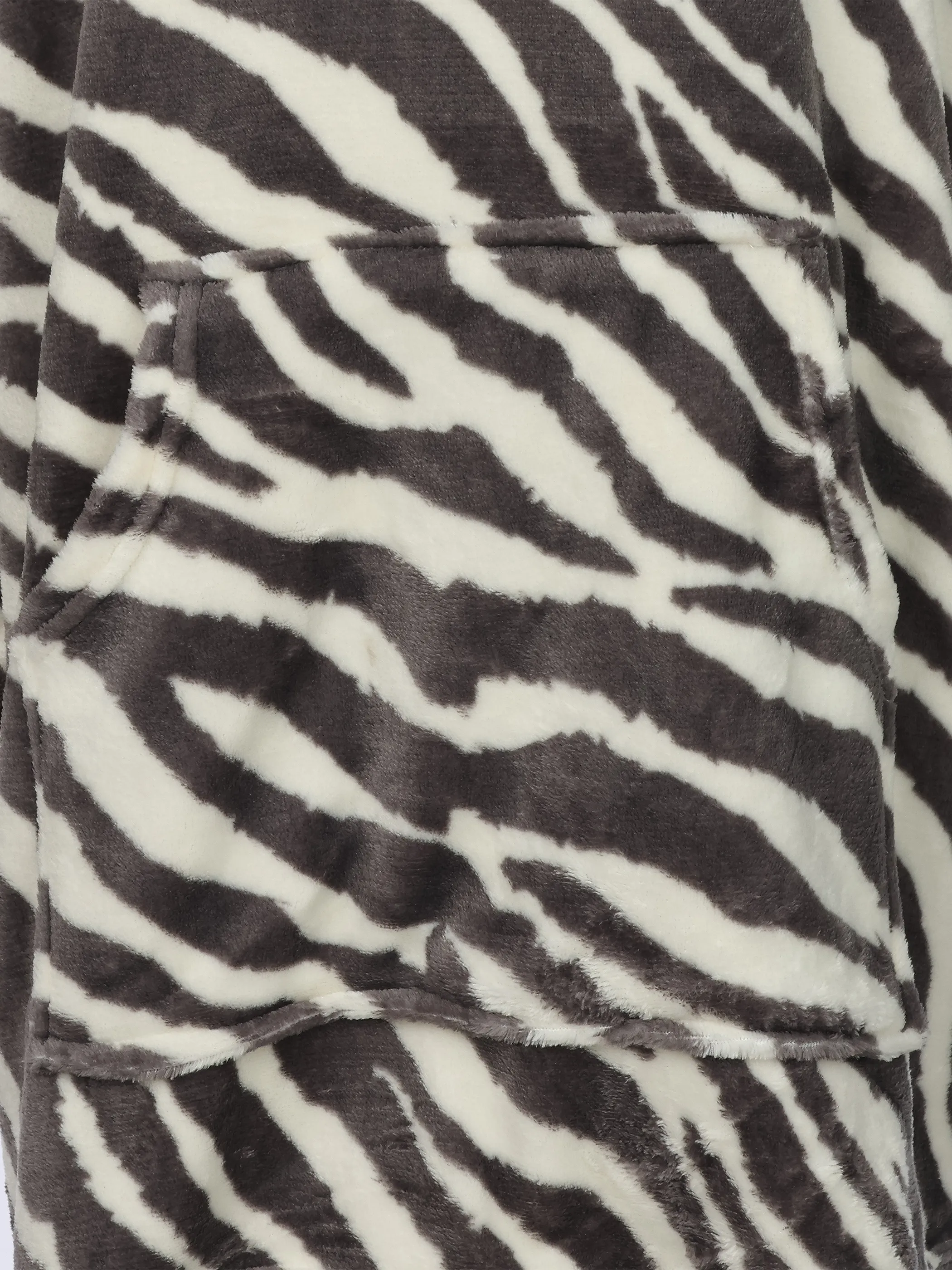 Sure Da. Kuschelfleecehoodie mit Kapuze Grau 932873 ZEBRA 3