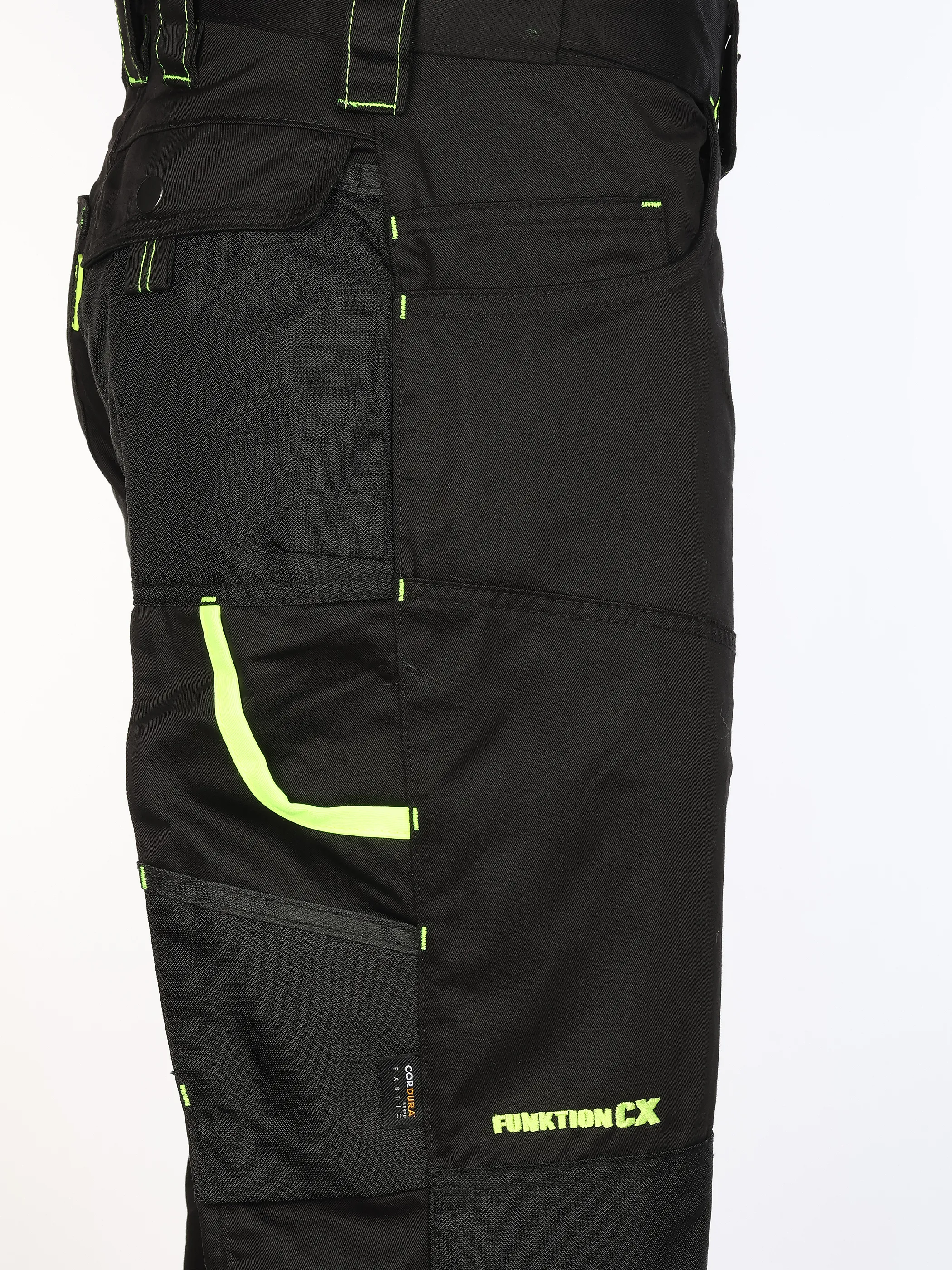 Worker He. Arbeitshose Neon Schwarz 929610 BL N YELLO 4