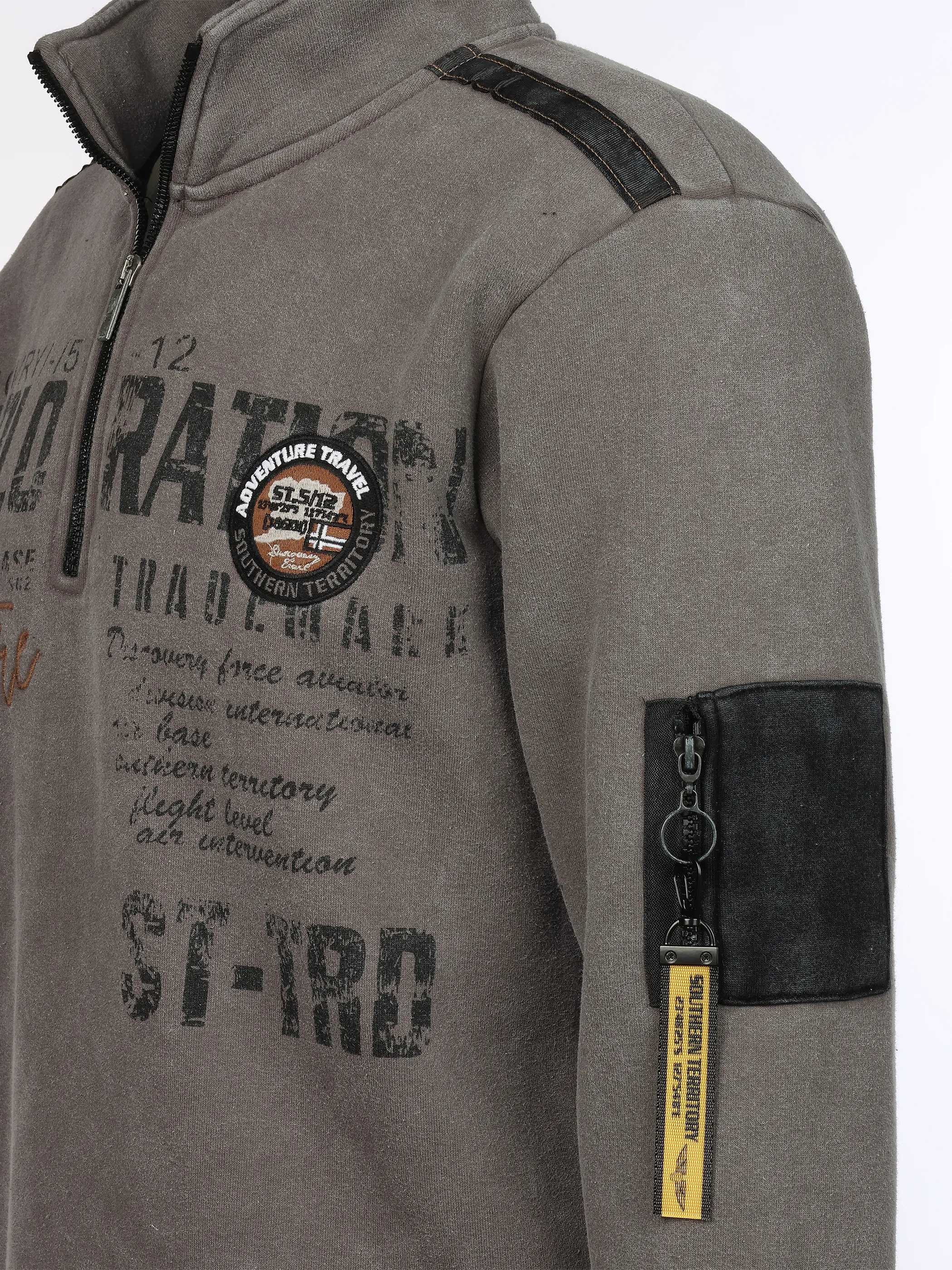 Southern Territory He. Sweattroyer RV Druck Grau 931971 GREY WASH 3