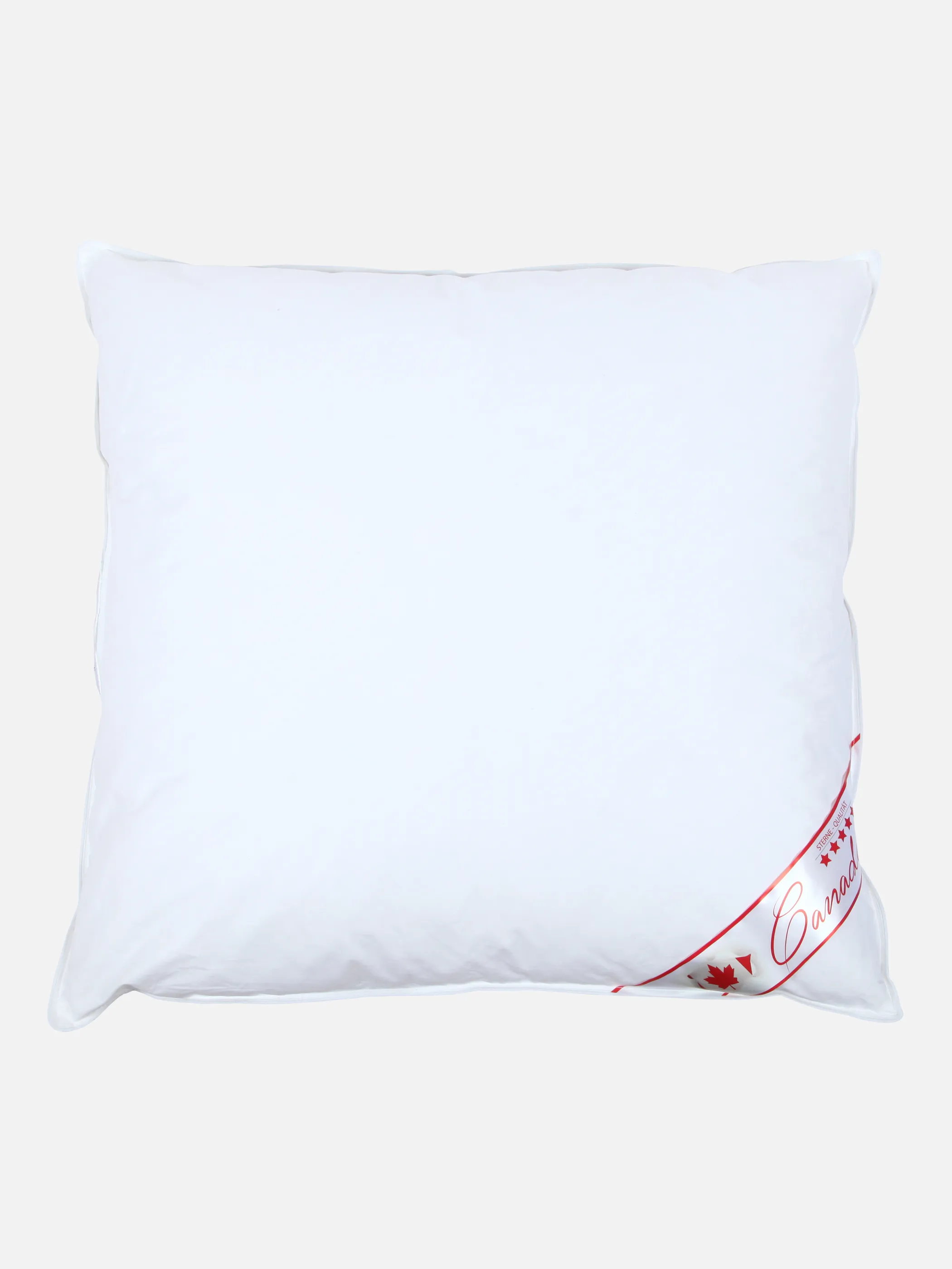 AWG Mode - Canada Kopfkissen mit Federn und Daunen 80x80cm | WEIß | 80/80