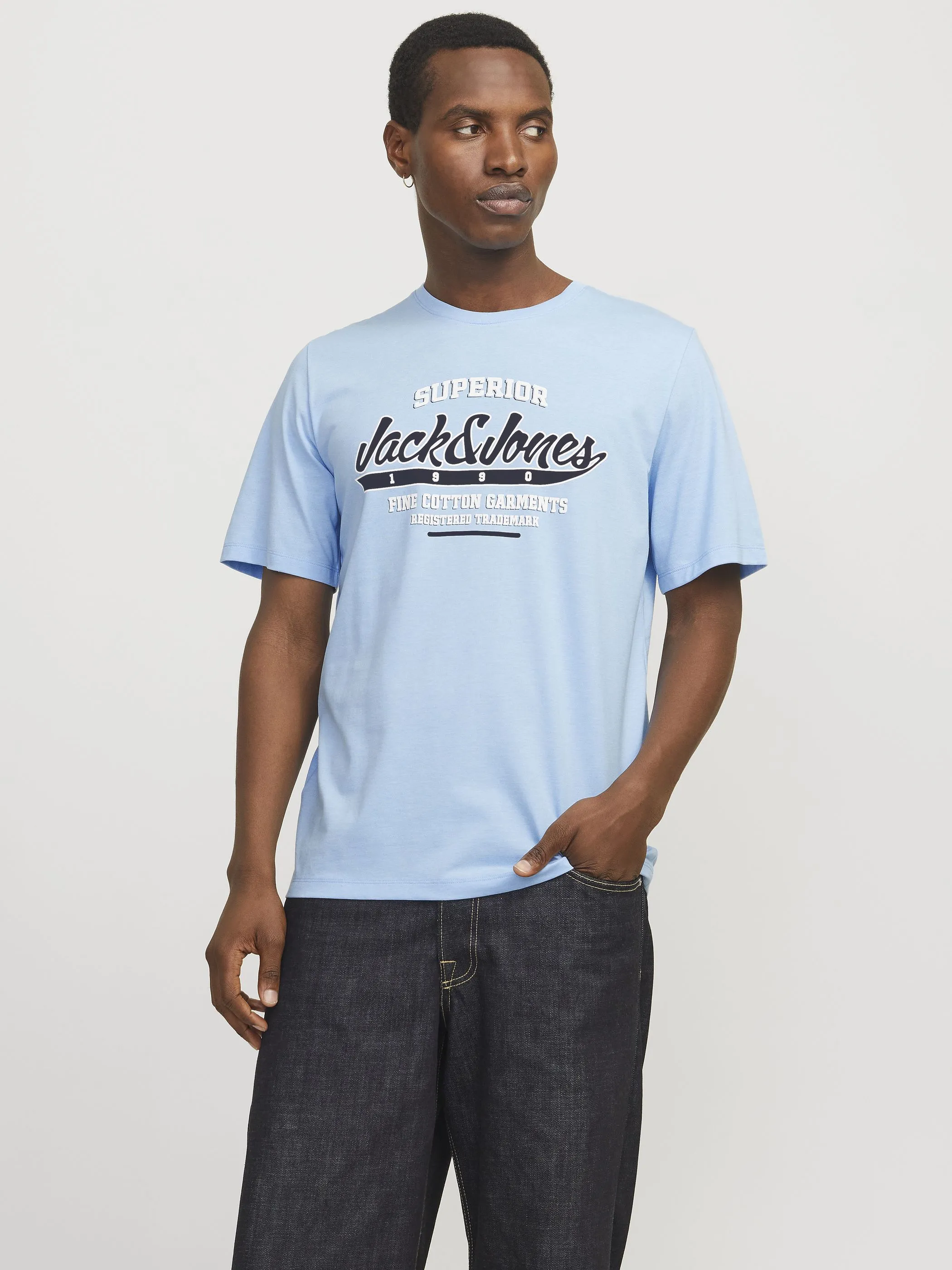 Jack Jones 12268267 JJELOGO TEE SS O-NECK Blau 903461 175780001 5 Jack Jones 12268267 JJELOGO TEE SS O-NECK Blau 903461 175780001 5