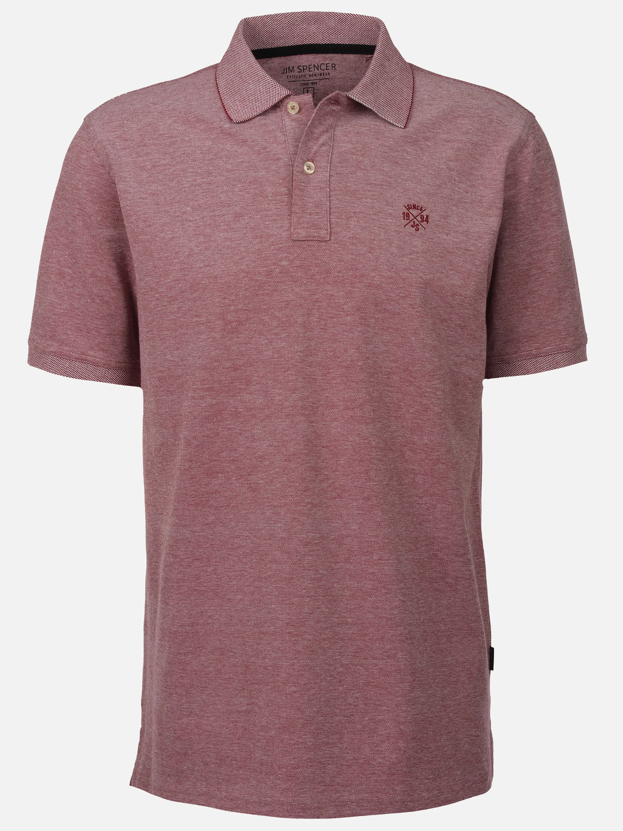 Jim Spencer He. Poloshirt  1/2 Arm seasonal Rot 922514 BERRYTWIST 1