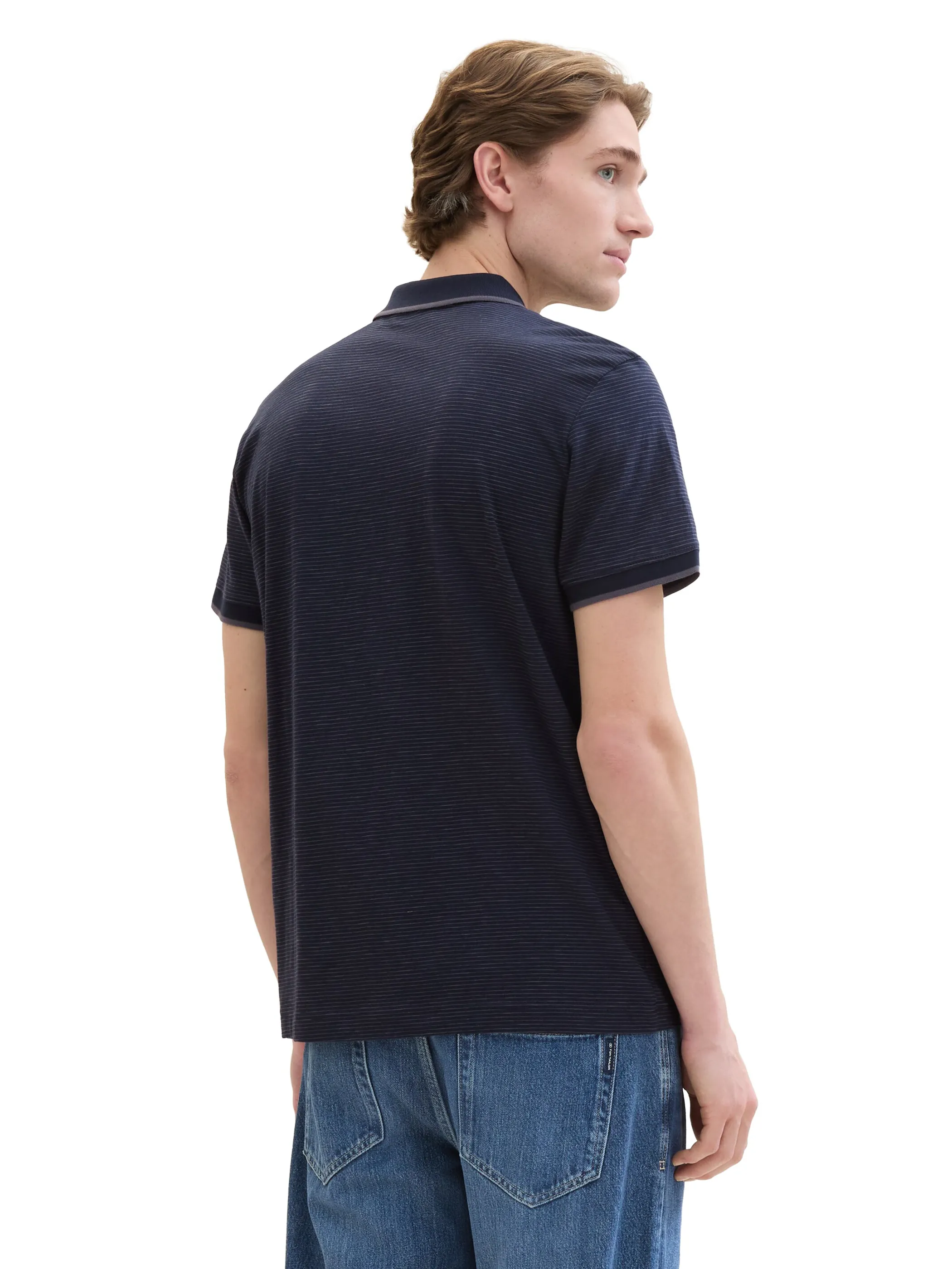 Tom Tailor 1041786 fine striped polo Blau 895688 22093 2 Tom Tailor 1041786 fine striped polo Blau 895688 22093 2