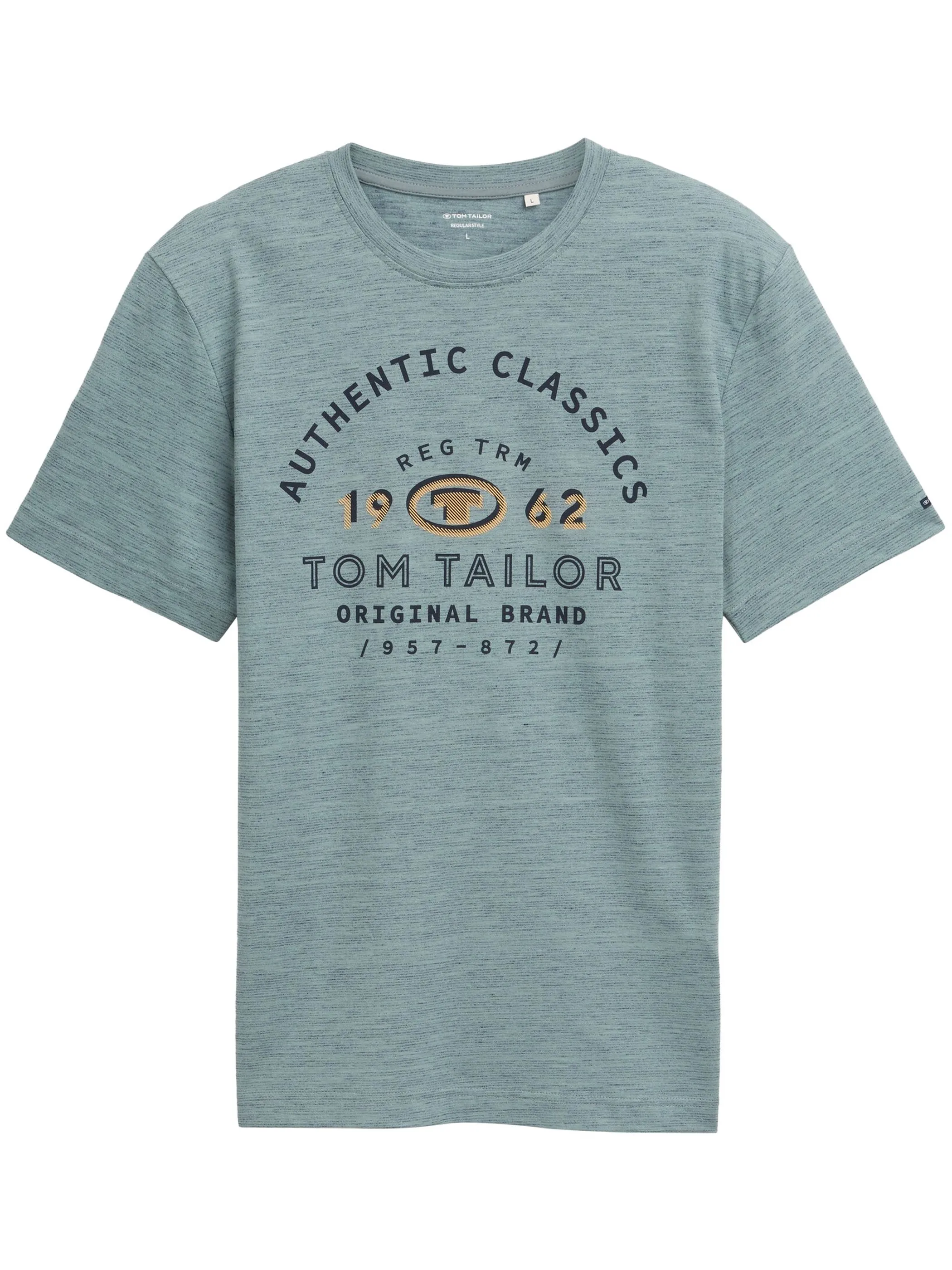 Tom Tailor 1045625 NOS printed t-shirt Grau 905873 37578 1