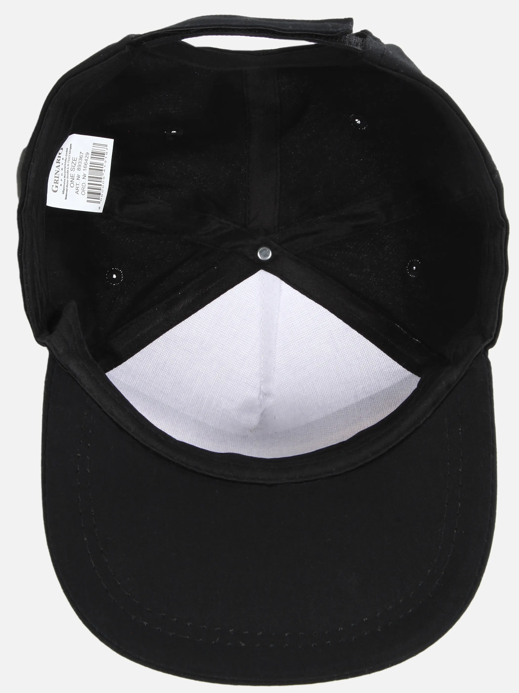 Grinario Sports He-Fan-Cap m. Klettverschluss Schwarz 893367 BLACKWHITE 3 Grinario Sports He-Fan-Cap m. Klettverschluss Schwarz 893367 BLACKWHITE 3