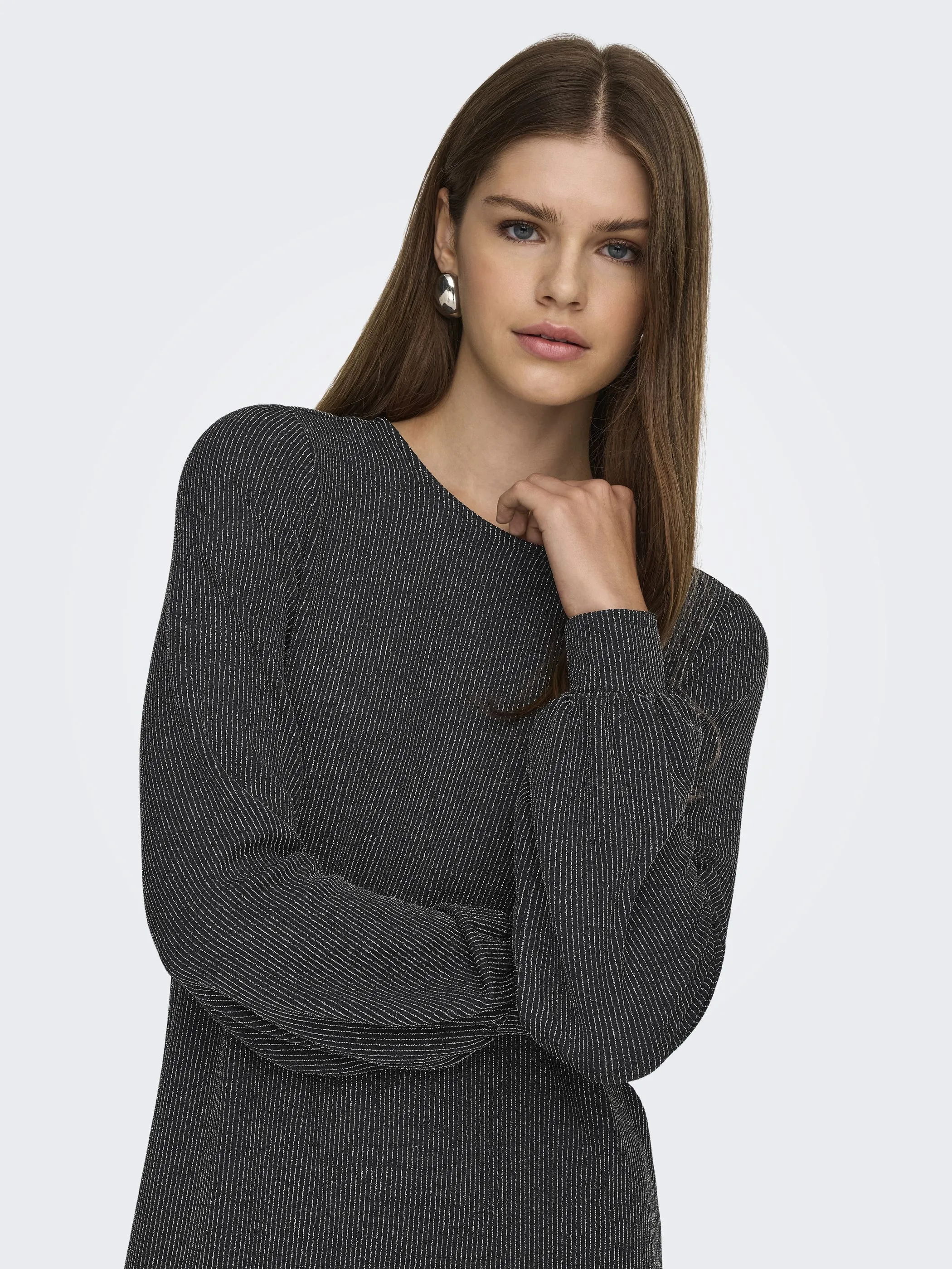 Only 15309903 ONLCAROL L/S GLITTER Schwarz 887376 177911007