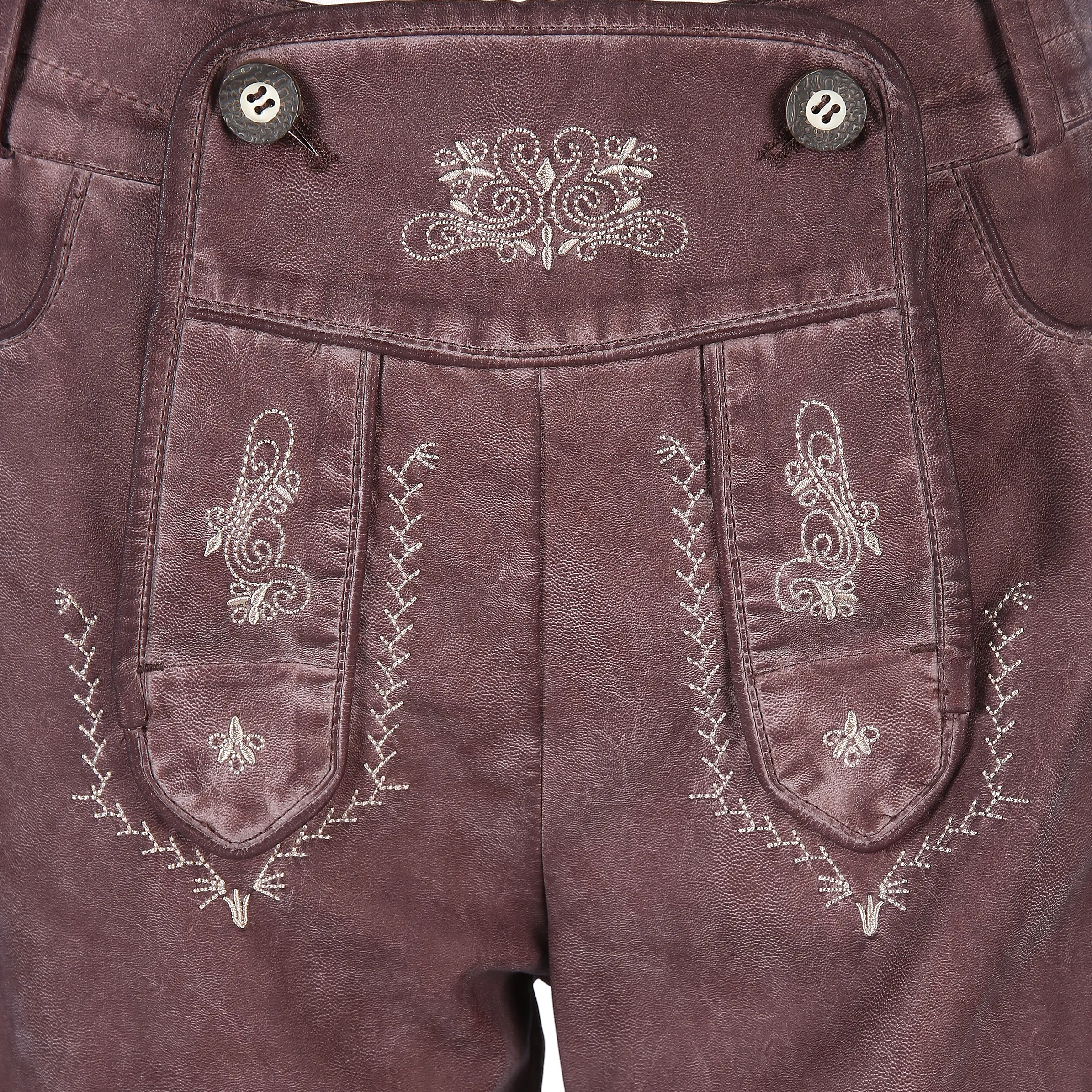 Brandl Tracht Da-PU-Kniebundhose Rot 793914 BORDEAUX 3