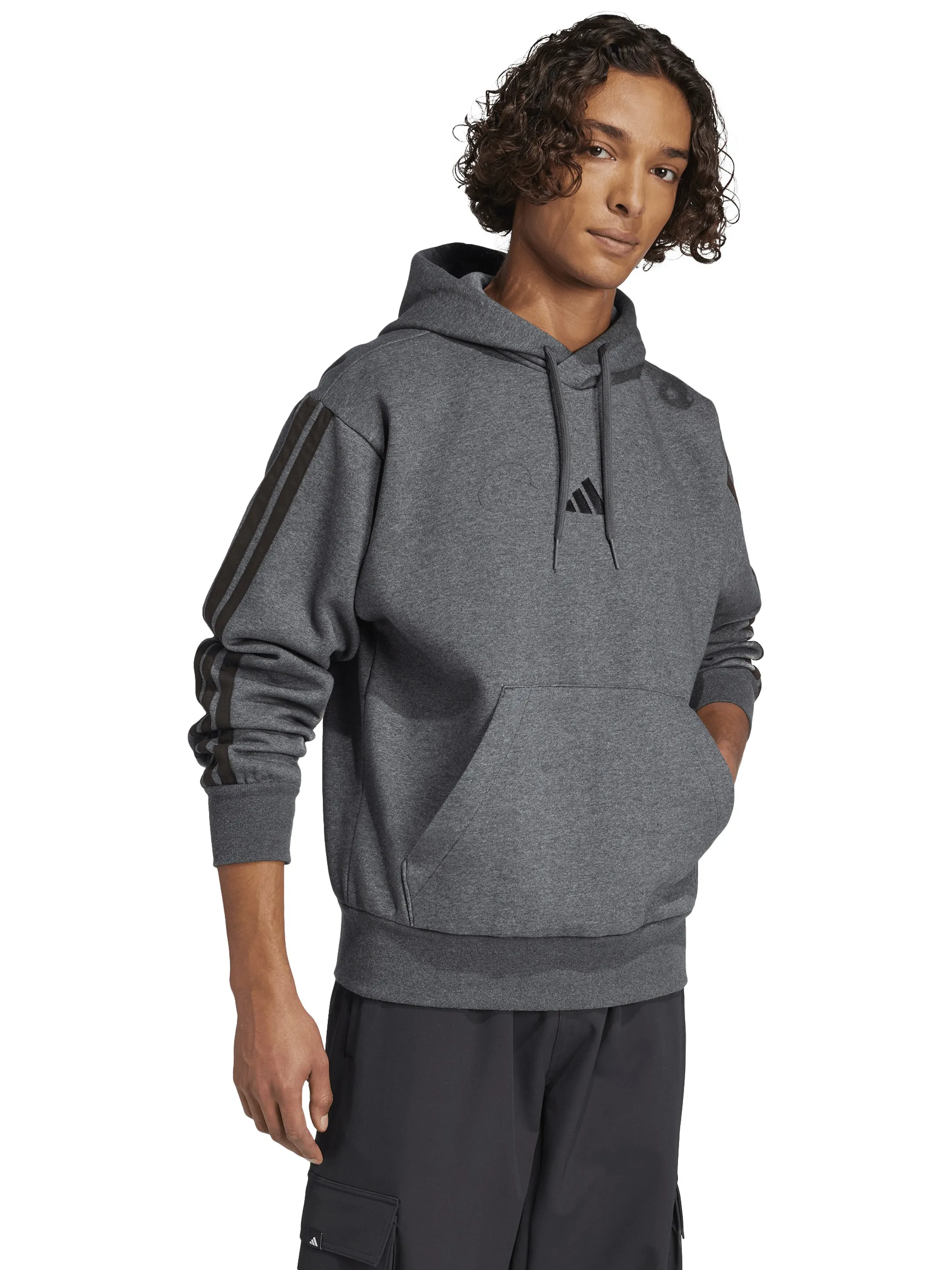 Adidas JW4308 He-Hoodie 3S, dunkelgrau Grau 912932 000 5