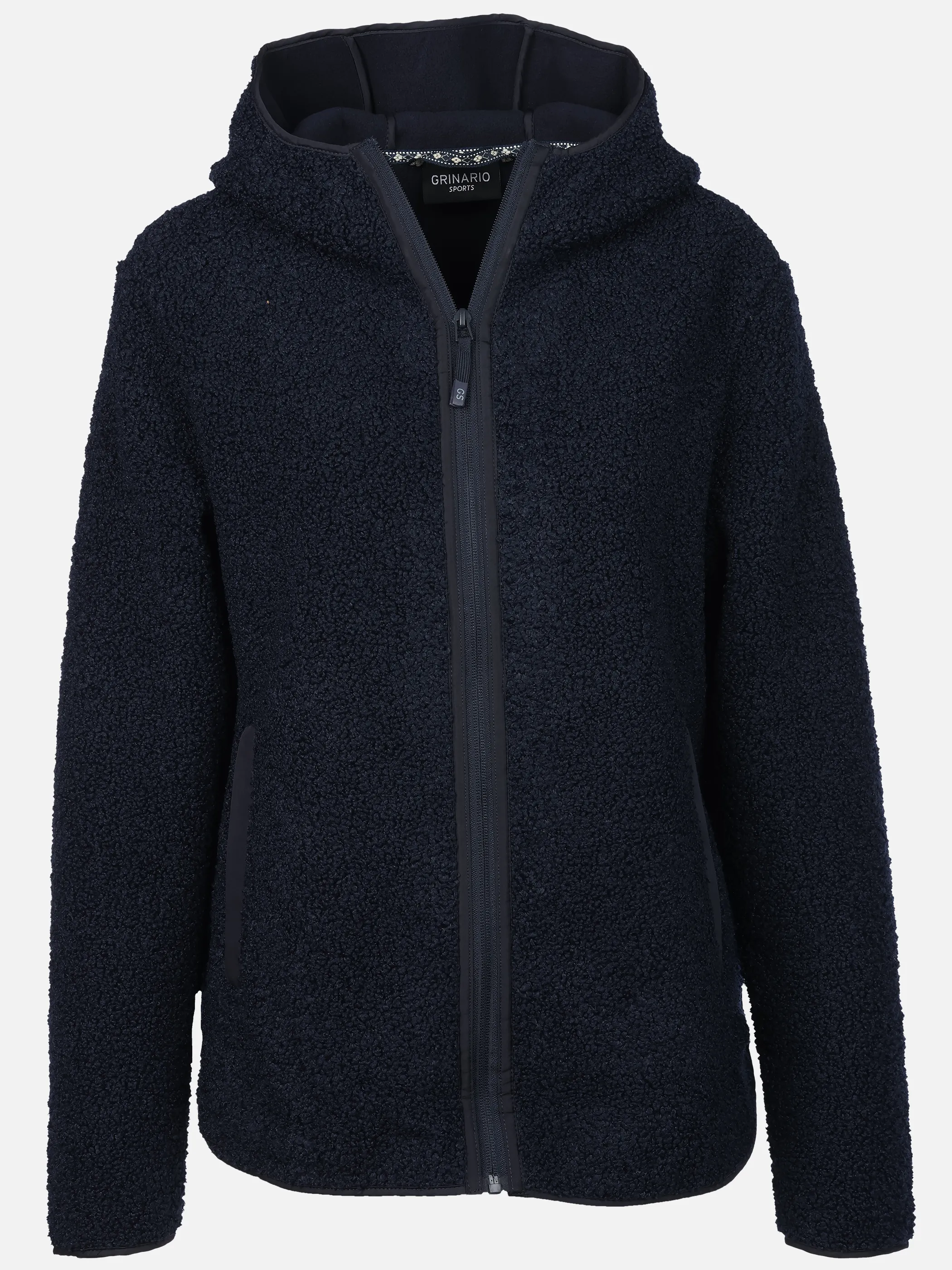 Grinario Sports Da-Teddy Fleece Jacke Schwarz 912691 BL/BLAU 1