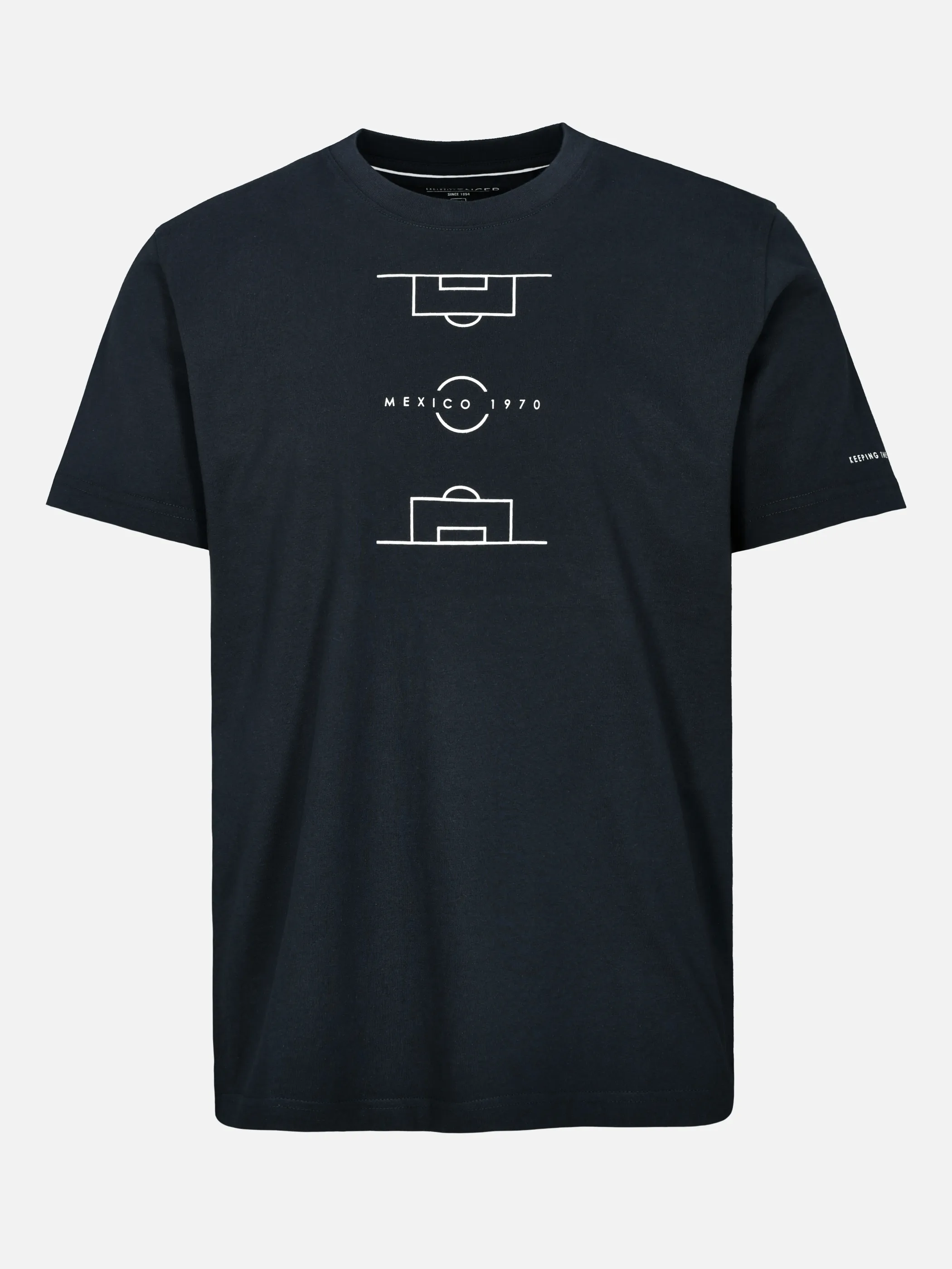 Jim Spencer He. T-Shirt 1/2 Arm Fussball Blau 925109 650 1