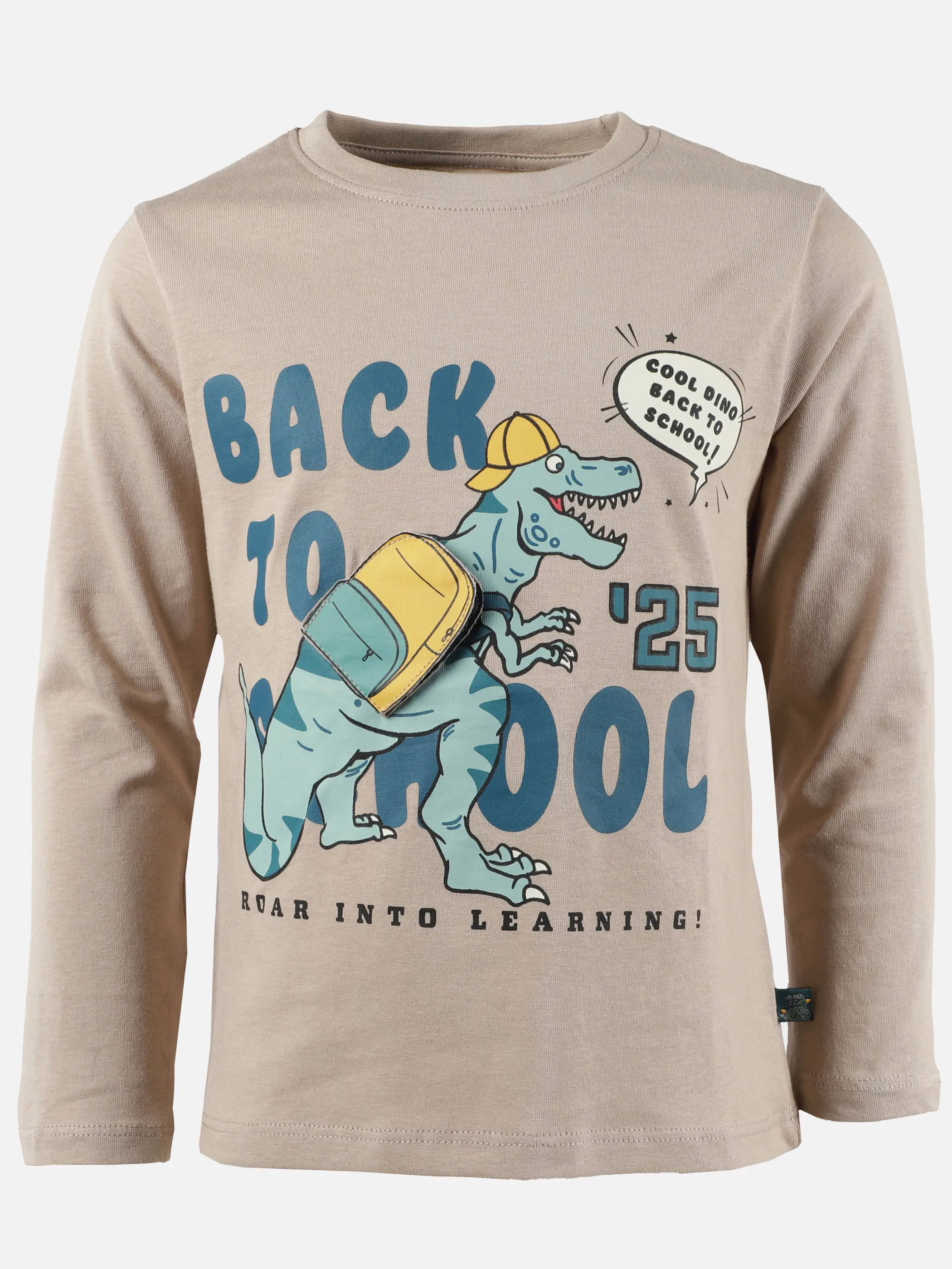 One Way KJ Longsleeve mit Dino Print in braun Braun 915225 BRAUN 1